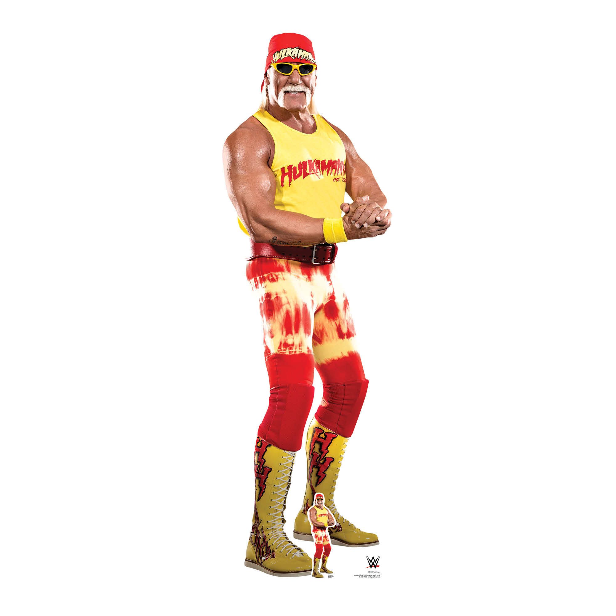 Dekofigur WWE Wrestling Pappaufsteller Hulk Hogan Pappaufsteller günstig online kaufen