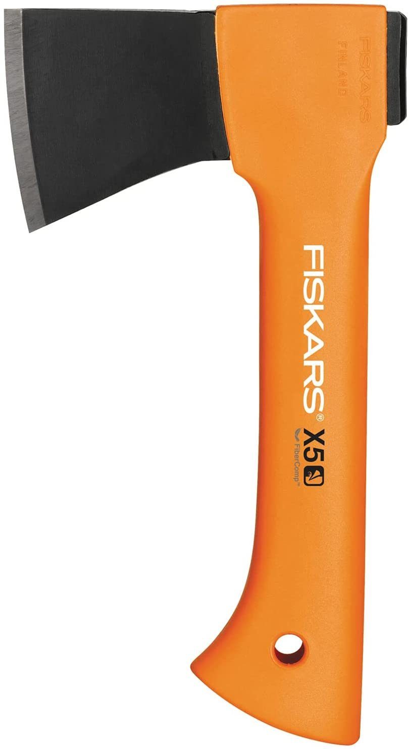 Fiskars Axt Glasfaserverstärkter Kunststoff-Stiel, Orange, X5-