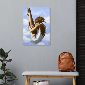 Posterlounge Forex-Bild Sarah Morrissette, Kunstspringen ohne Kappe, Wohnzimmer Mid-Century Modern Illustration
