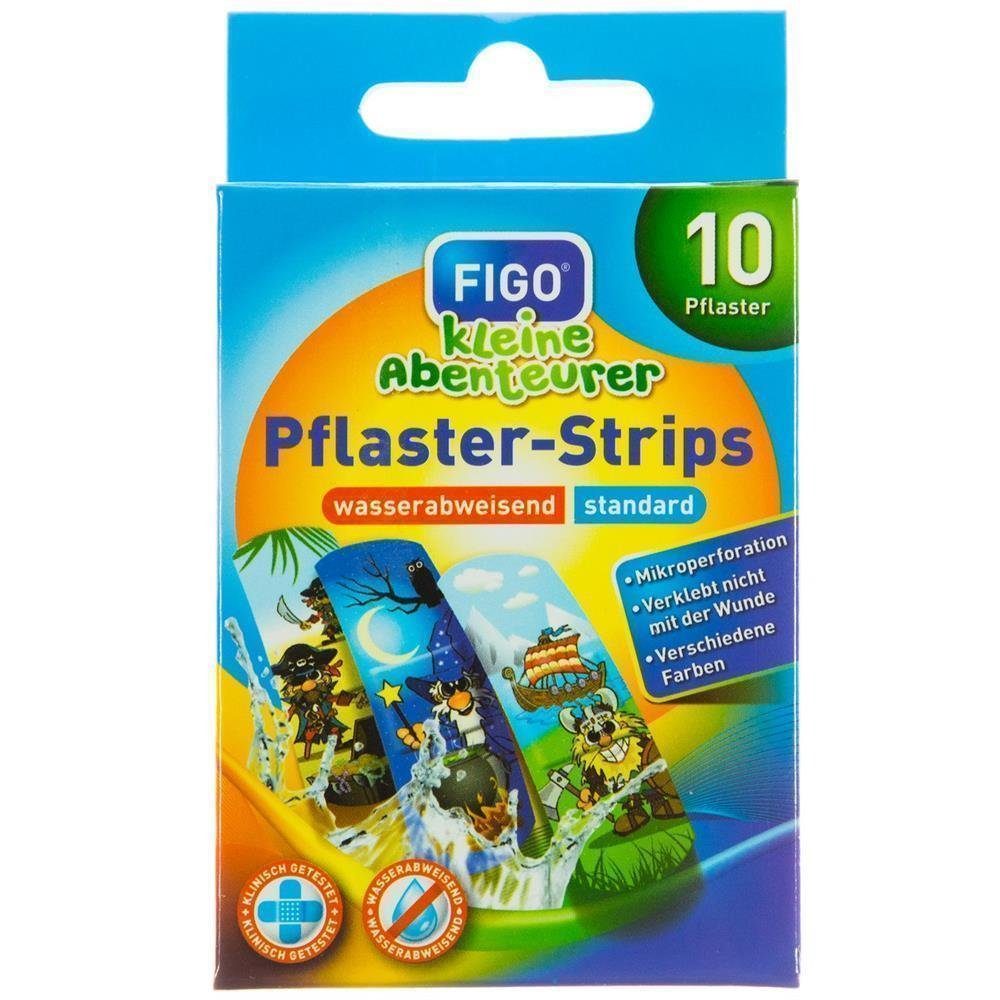 FIGO Wundpflaster 10er Kinder-Pflaster "Kleine Abenteurer" (Set, 10 St., Kinderpflaster), Kinderpflaster Pflaster-Strips Pflasterstrips