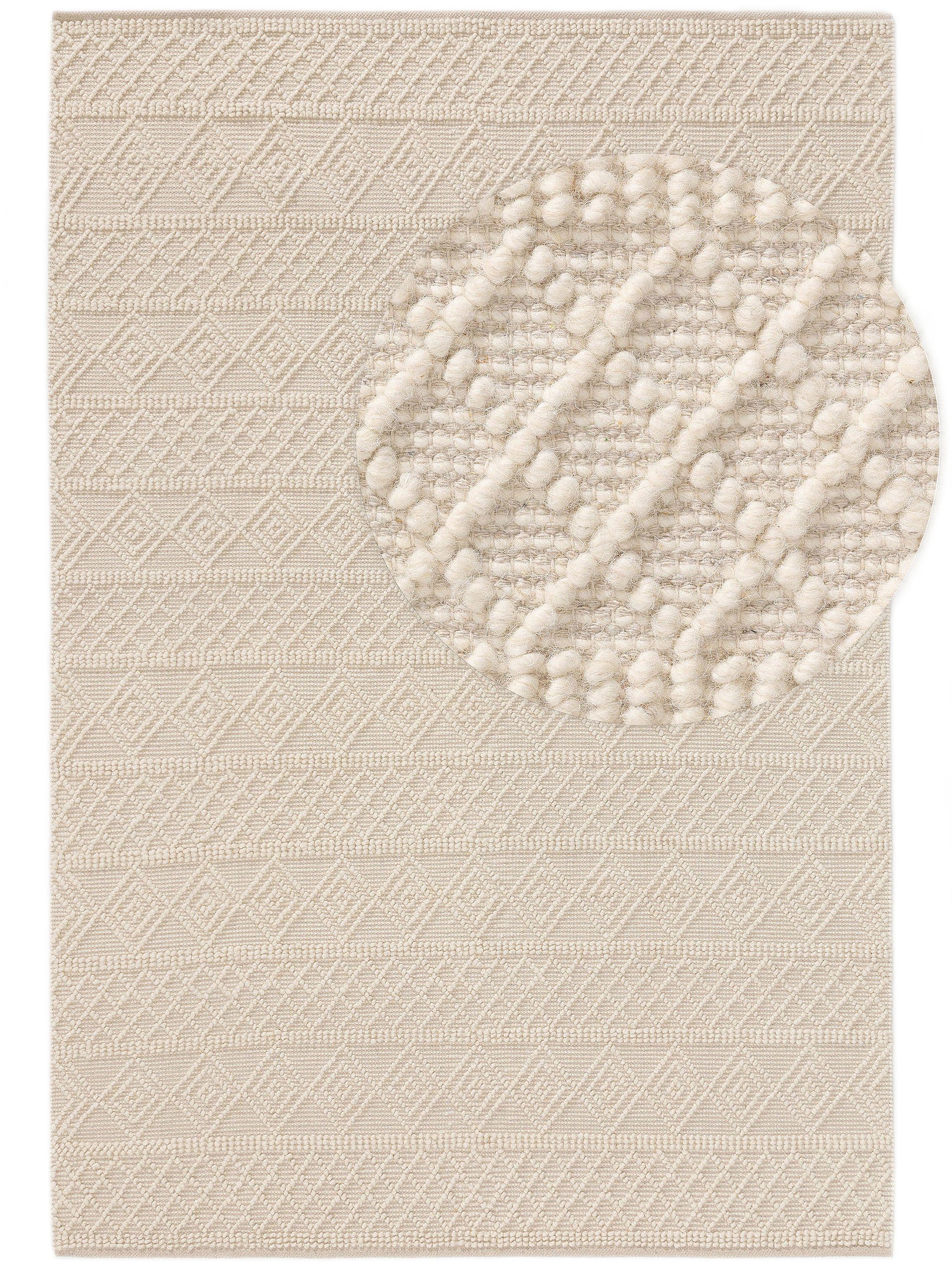 Teppich Jasper, benuta, rechteckig, Höhe: 11 mm, Kunstfaser, Berber, Ethno-Style, Wohnzimmer
