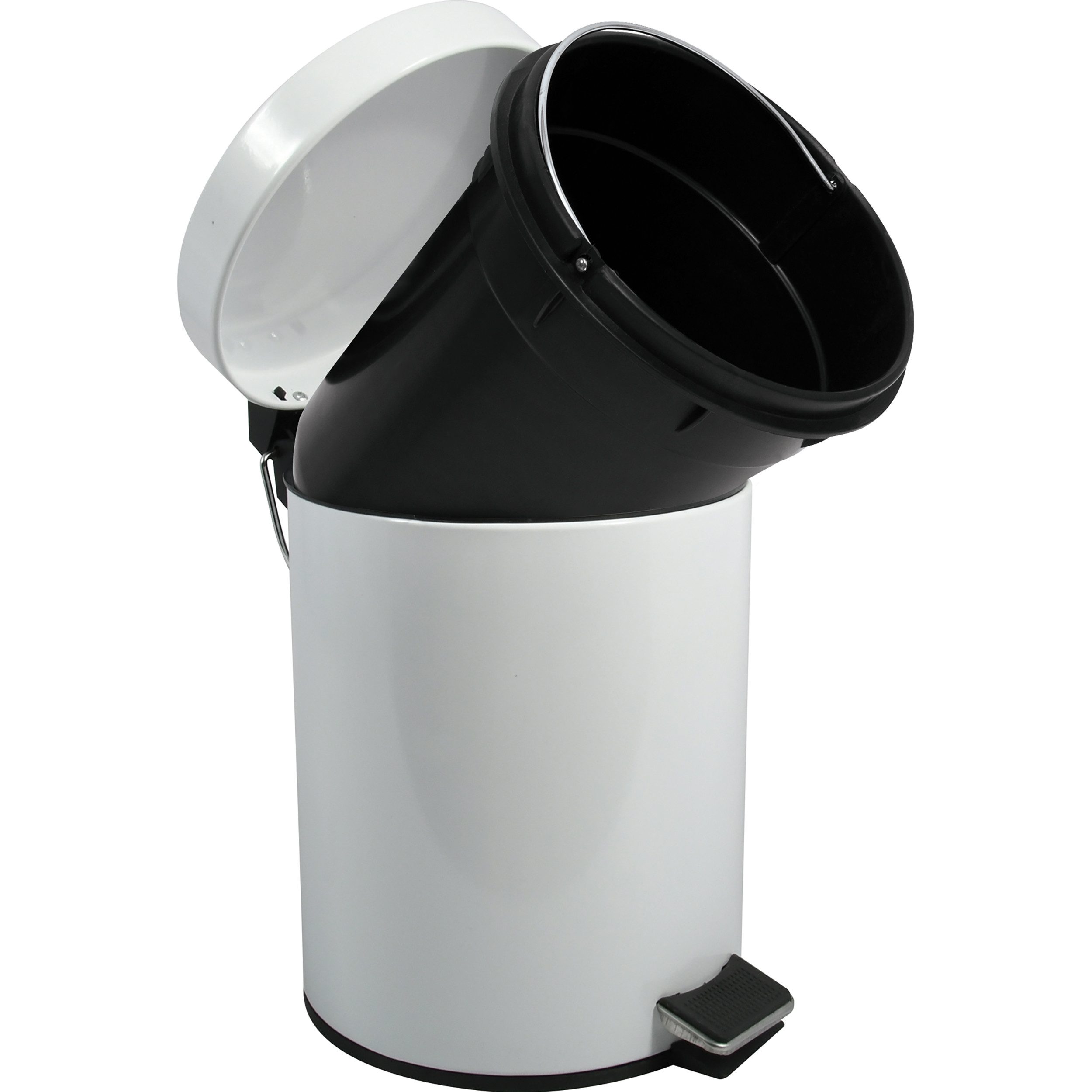 MSV Mülleimer MSV Treteimer 5 Liter Weiß