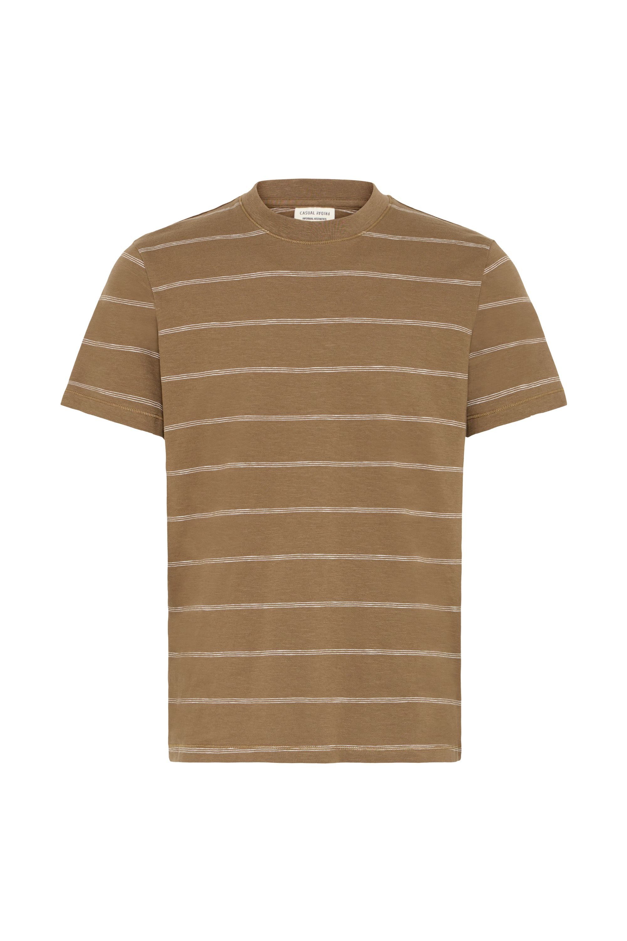 Casual Friday Rundhalsshirt CFLie Gestreiftes T-Shirt