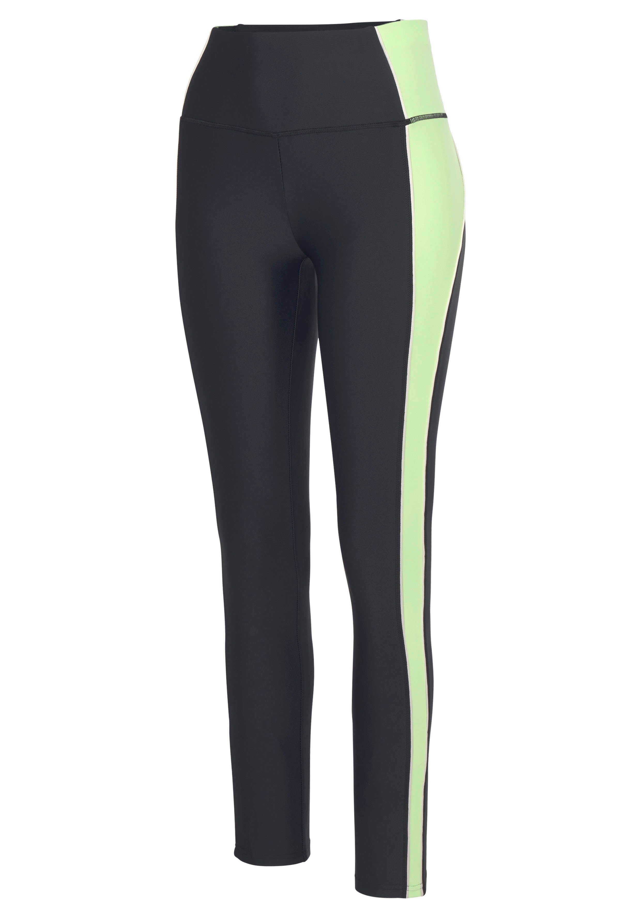 LASCANA ACTIVE Leggings Sporthose mit farblich abgesetztem Seitenstreifen – Bild 4 von 5
