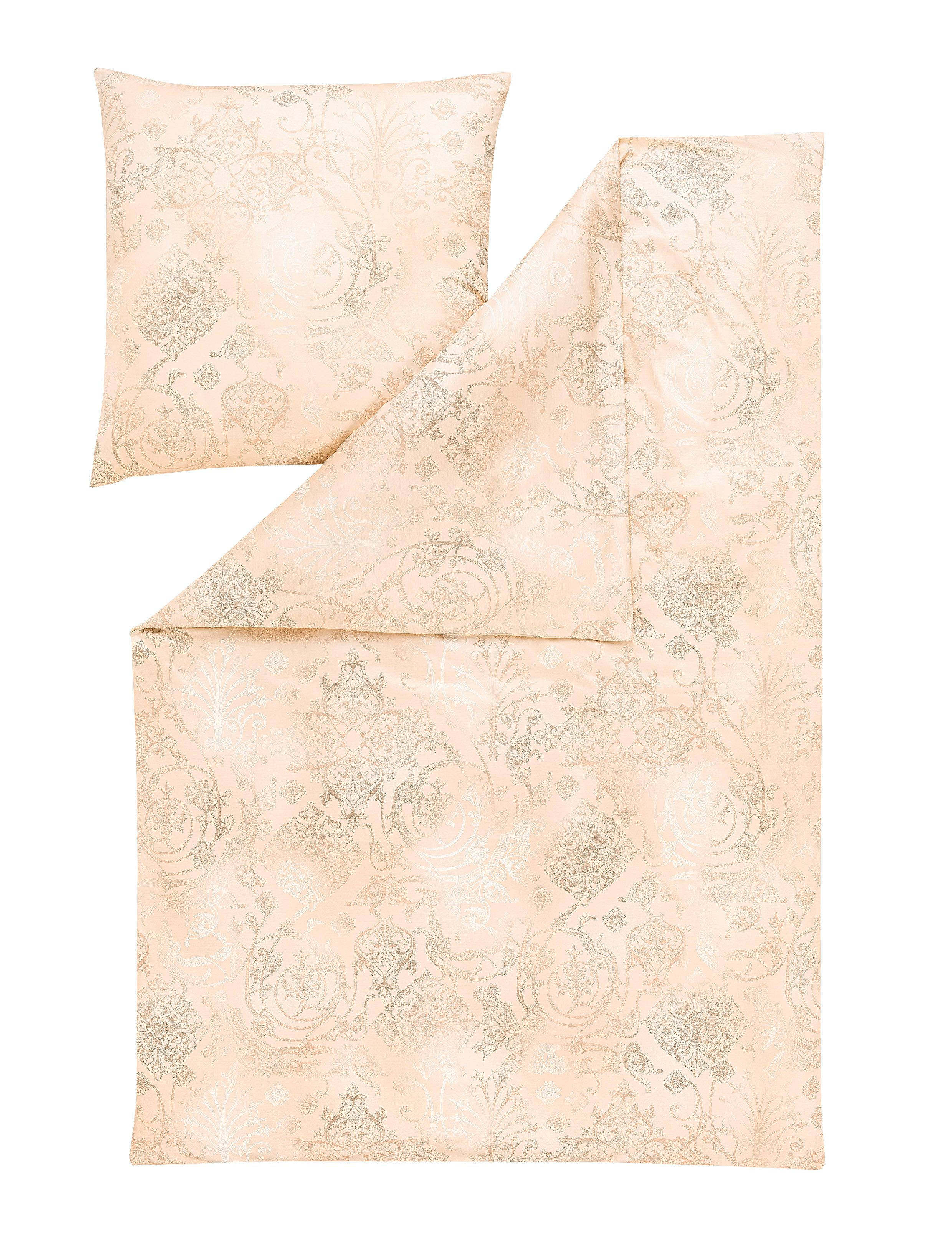Estella Kissenhülle Jersey Kopfkissenbezüge Atelier Gregorio Ornament sand 40x80, (1 Stück), Kissenhülle Kopfkissenbezug Kissenbezug