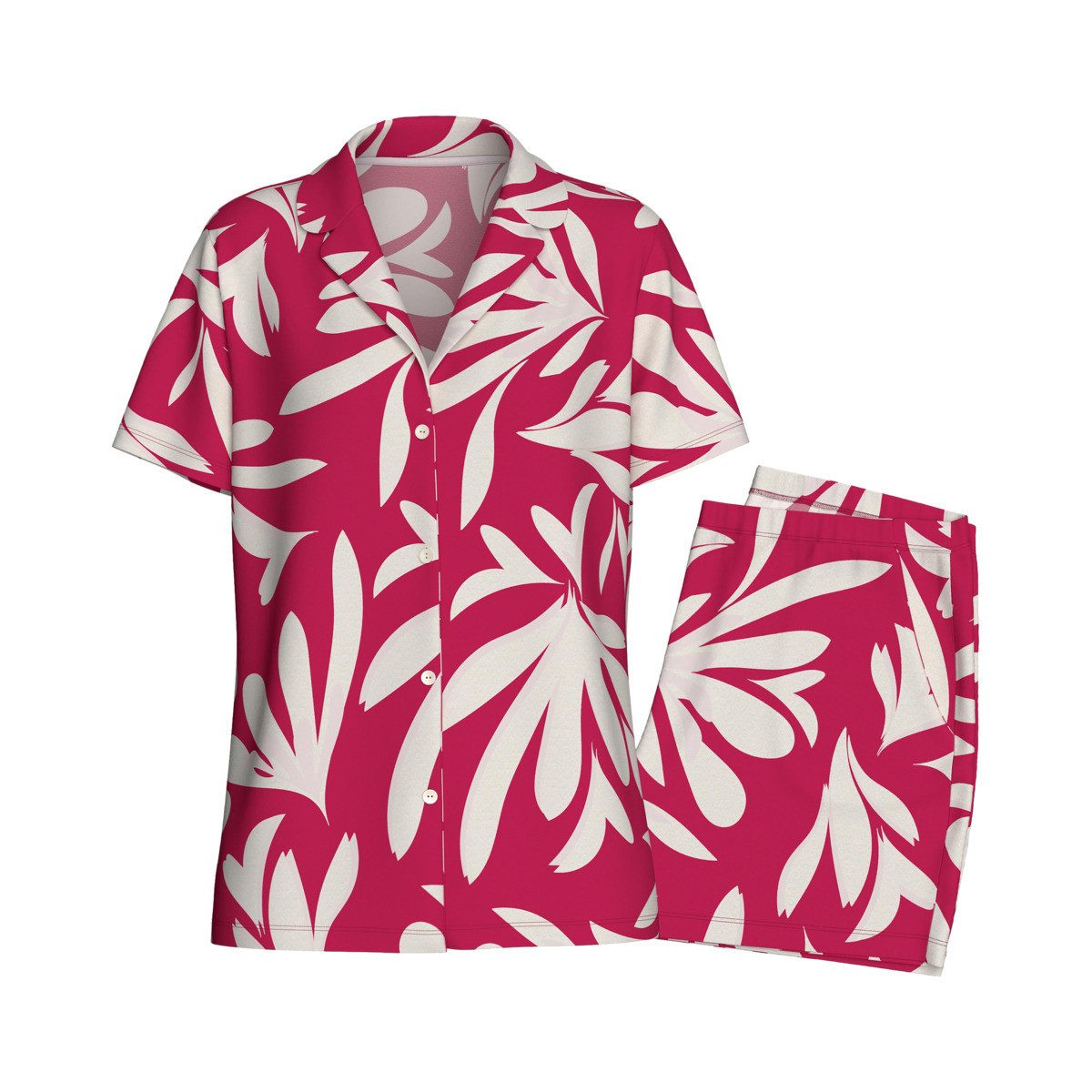 IMPETUS Pyjama IM8547P5300 Damen Schlafanzug, Zweiteiler, Nachtwäsche, Nachtgewand, Nachtzeug