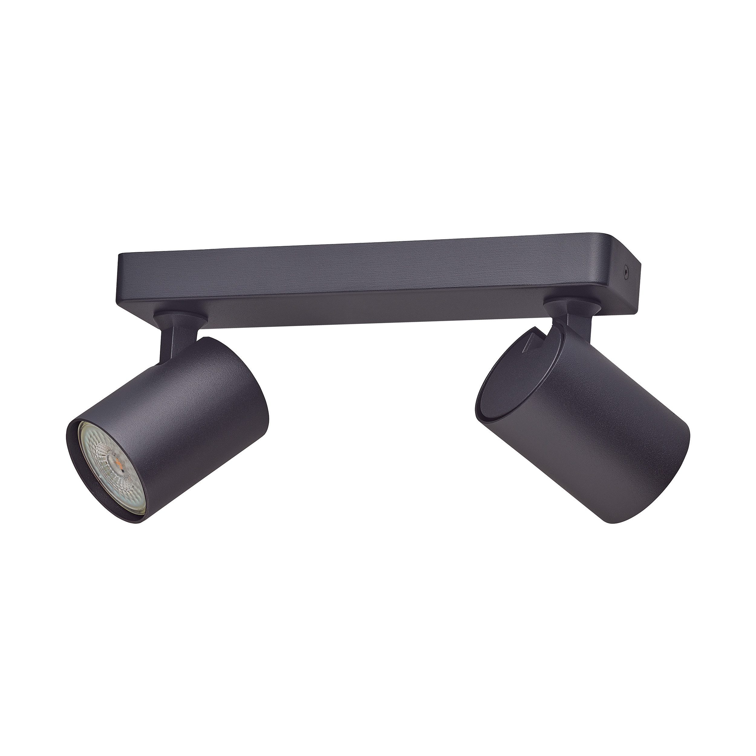 Oktaplex lighting LED Deckenstrahler 2-flammig Bora GU10 Deckenstrahler, ohne Leuchtmittel, Spotleuchte 230V schwarz