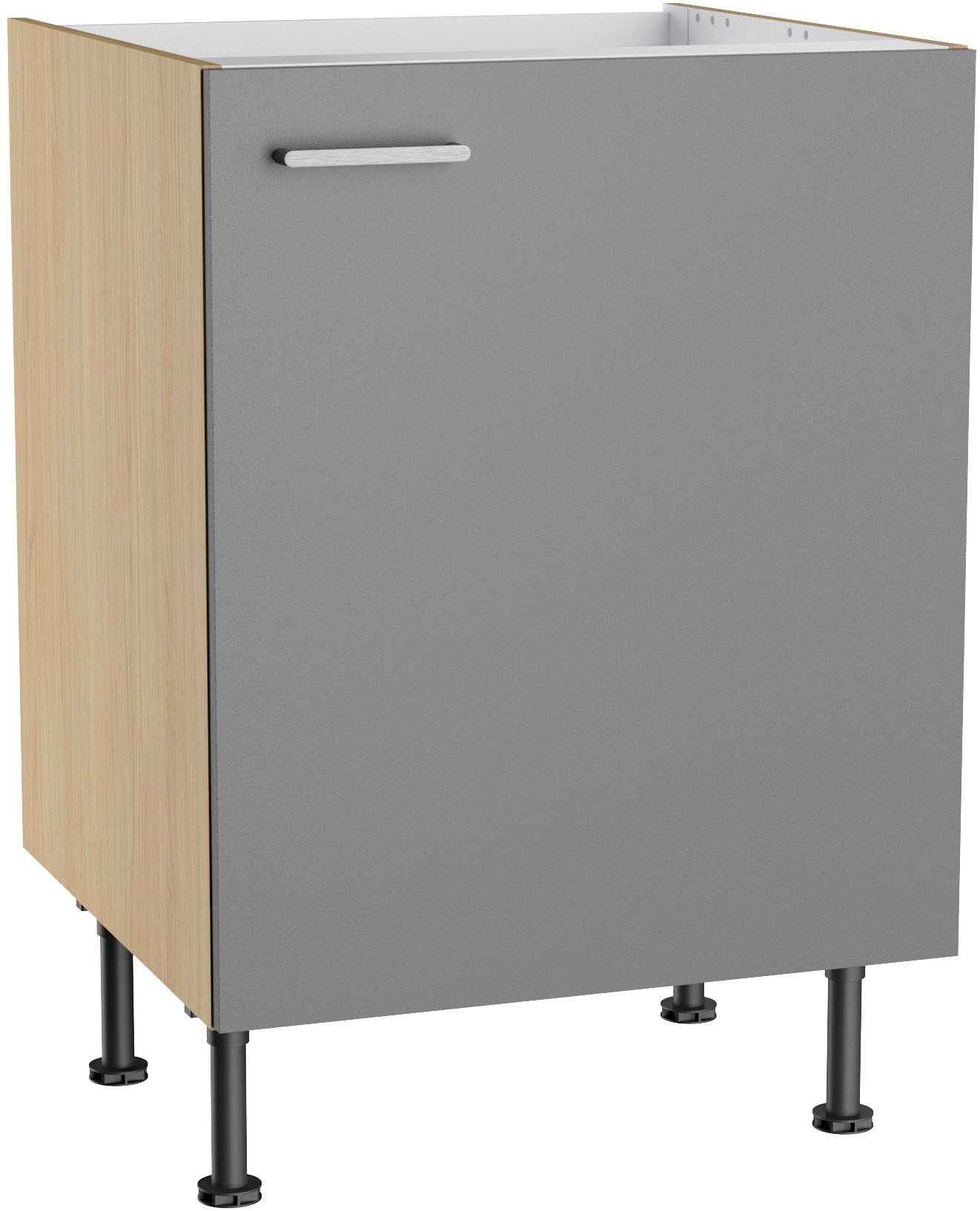 KOCHSTATION Spülenschrank KS-Lucy Breite 60 cm, mit 1 Tür, höhenverstellbare Füße, Soft-Close