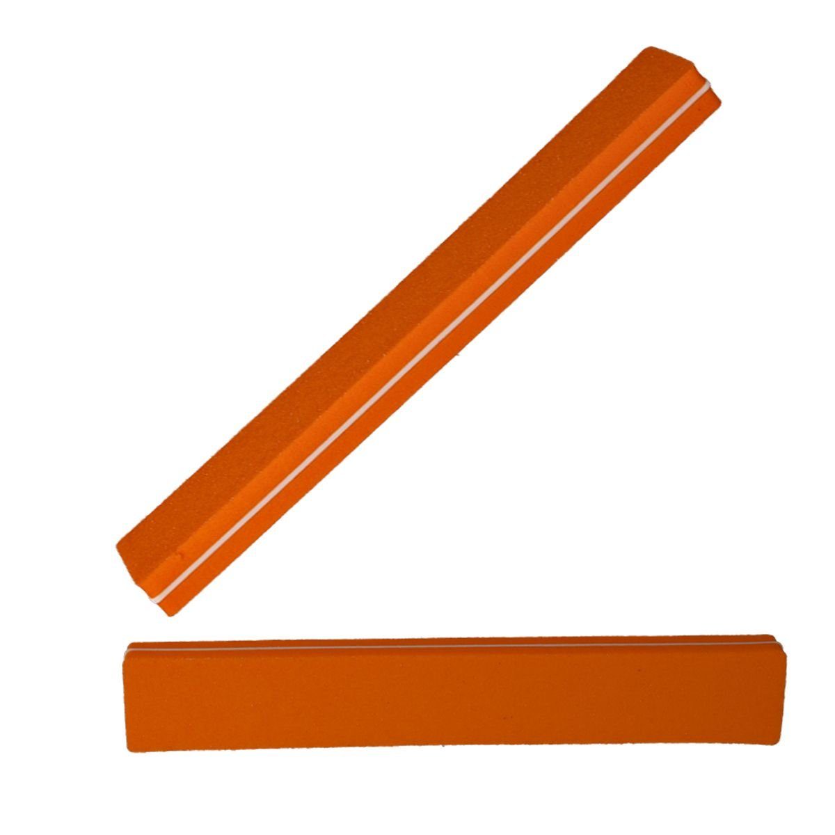 Nagelstudio 5 Sun Orange Buffer Sandblatt-Nagelfeile Fe Garden Nagelfeile Buffer Stück Gerade Nails - -Breit
