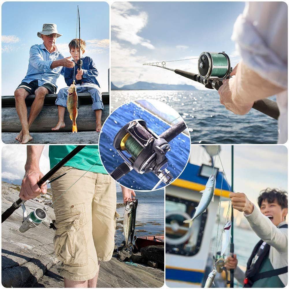 GarveeMore Angelschnur Línea de Pesca Trenzada 4/8 Hebras 100% PE Resistente 300-1000m, 500 m Länge – Bild 5 von 5
