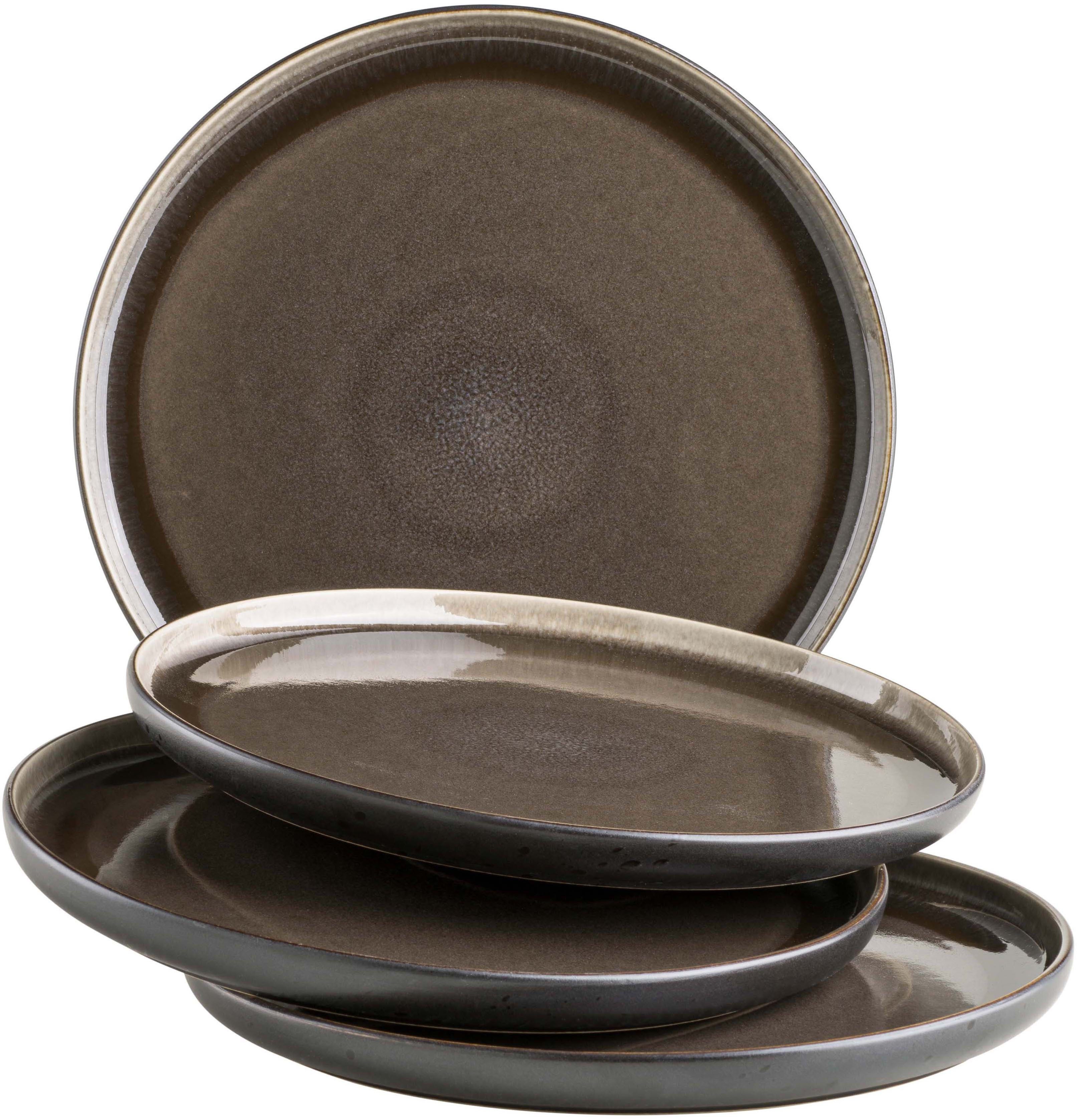 MÄSER Dessertteller NIARA, Teller Set, Steinzeug, (4 St)