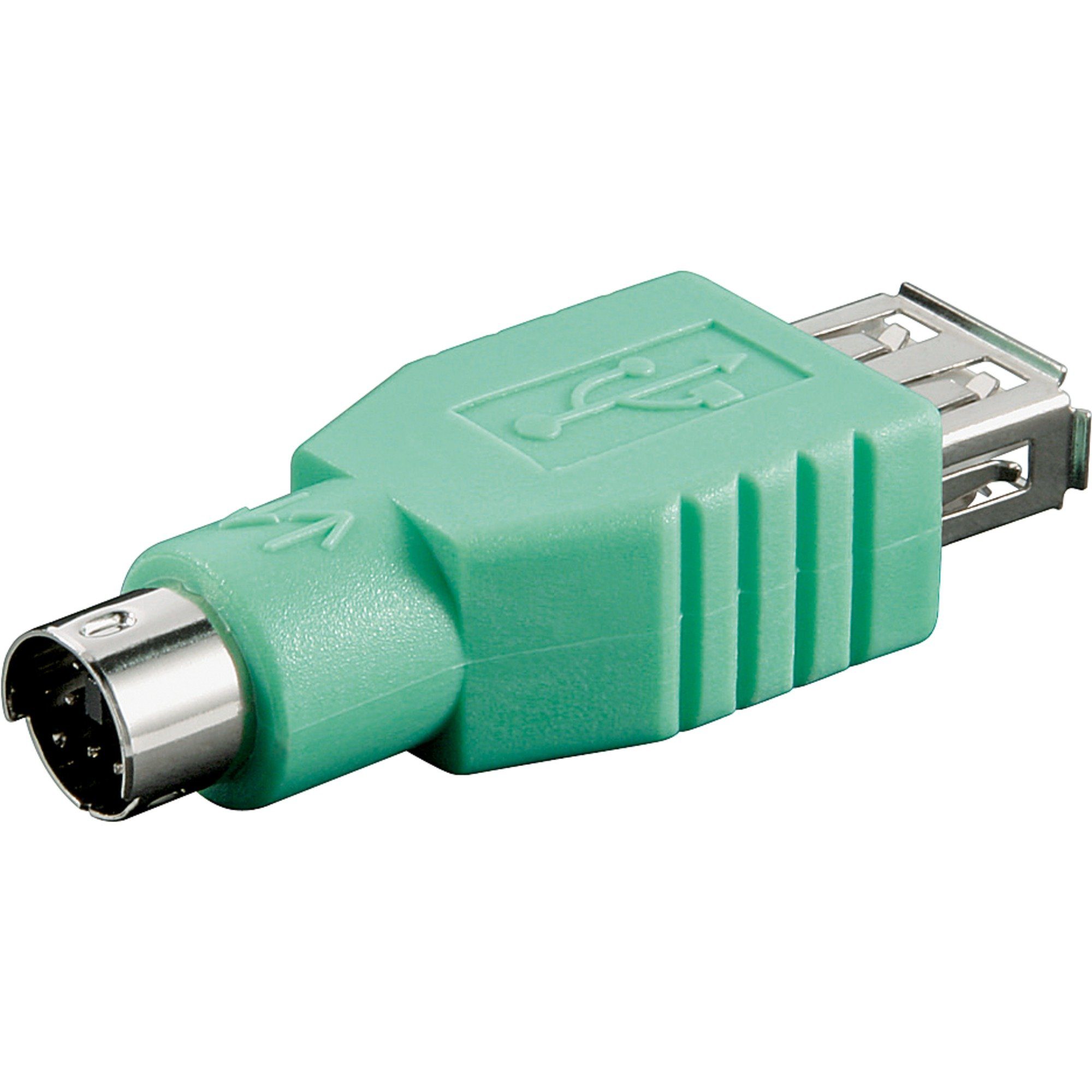 Goobay USB 2.0 Adapter, USB-A Buchse > Mini-DIN 6-Stecker (PS/2) USB ...