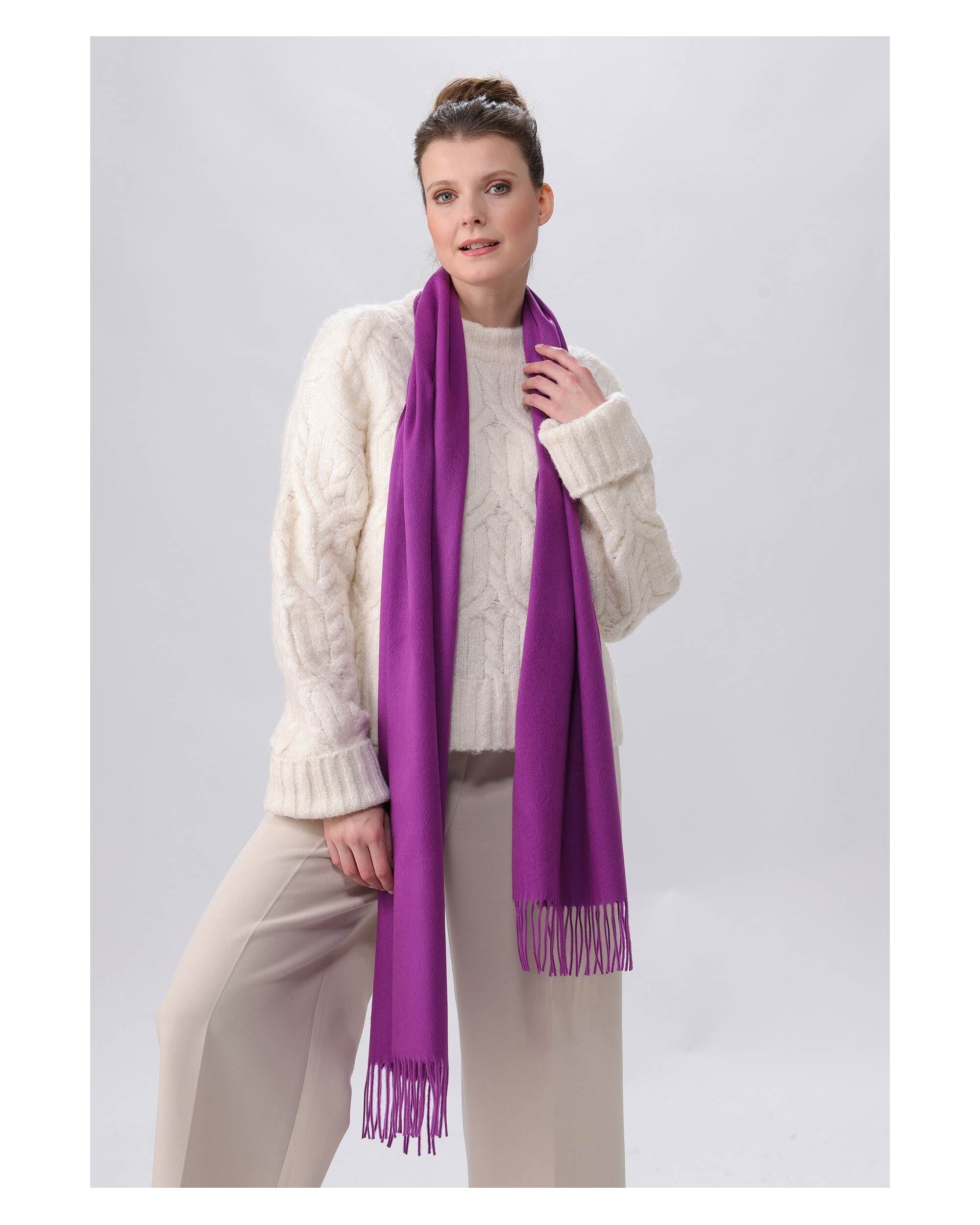 Fraas Modeschal Cashmink® Schal, (1-St), purple neutral royal Co2