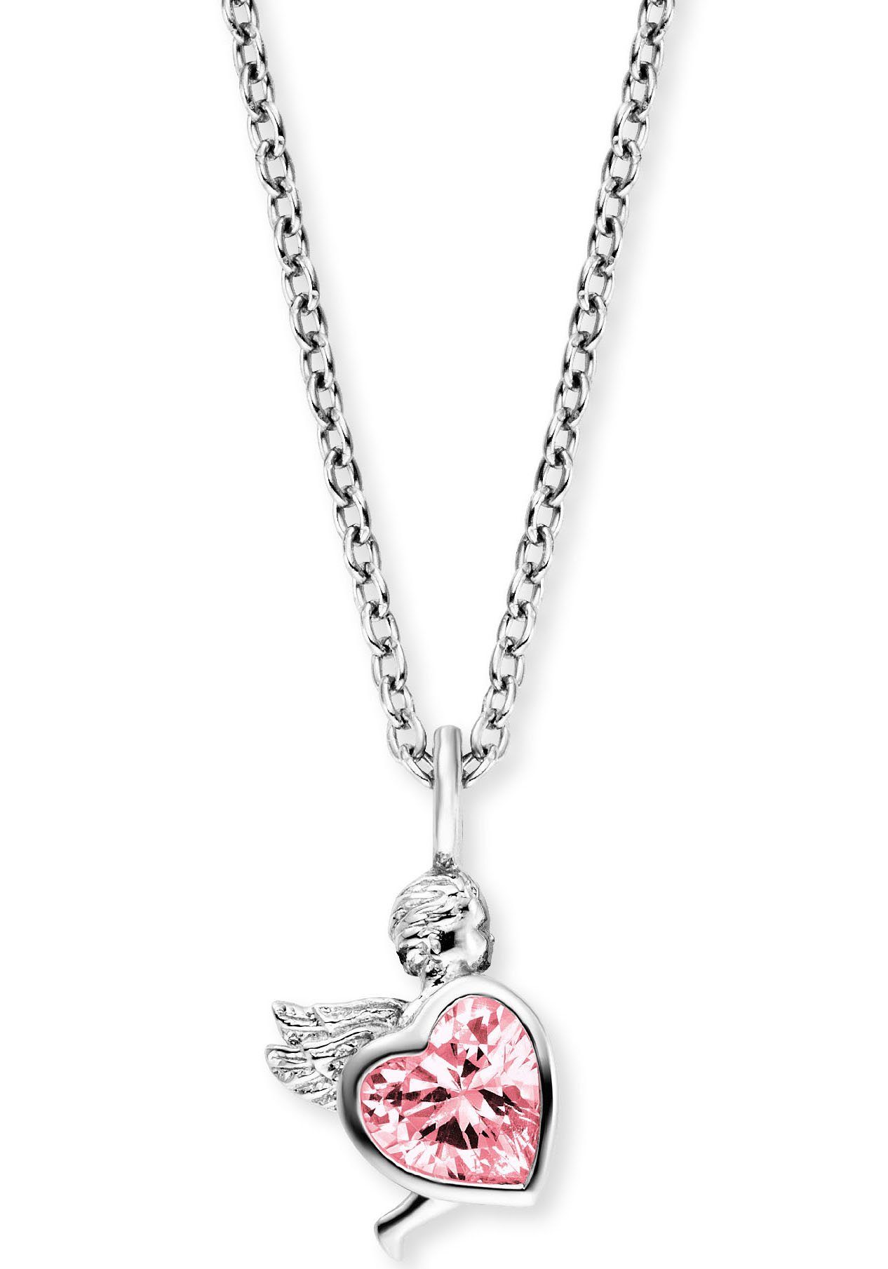 Anhänger Schutzengel (synth) HEN-ANGEL-HEART-ZIM, Zirkonia Herzengel Heart, Kette Herz, mit mit Schmuck Little Geschenk,