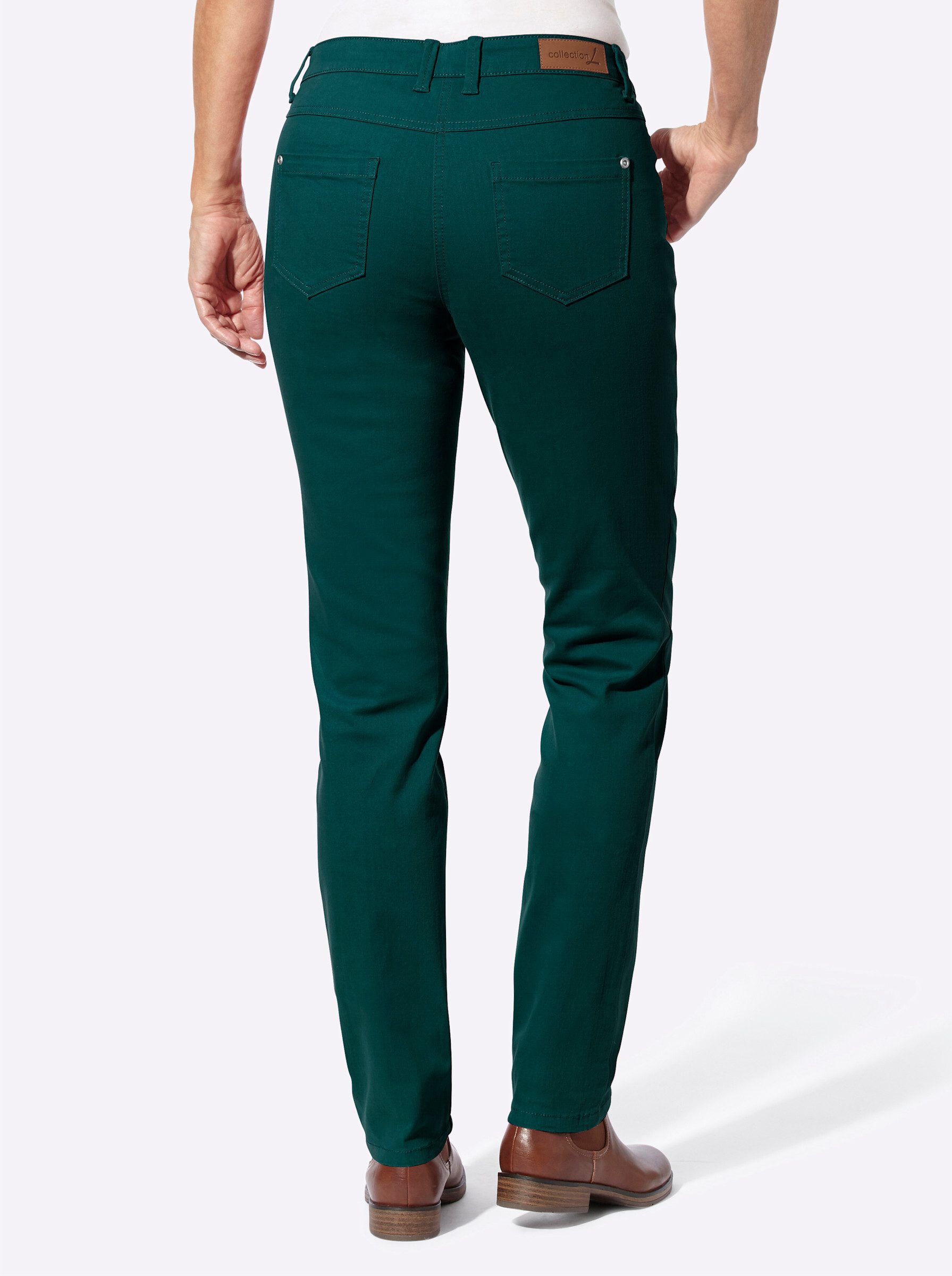 Witt Bequeme Jeans Hose leicht vertieft