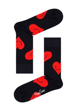 Happy Socks Basicsocken 2-Pack I Heart You Socks Gift Set gekämmte Baumwolle