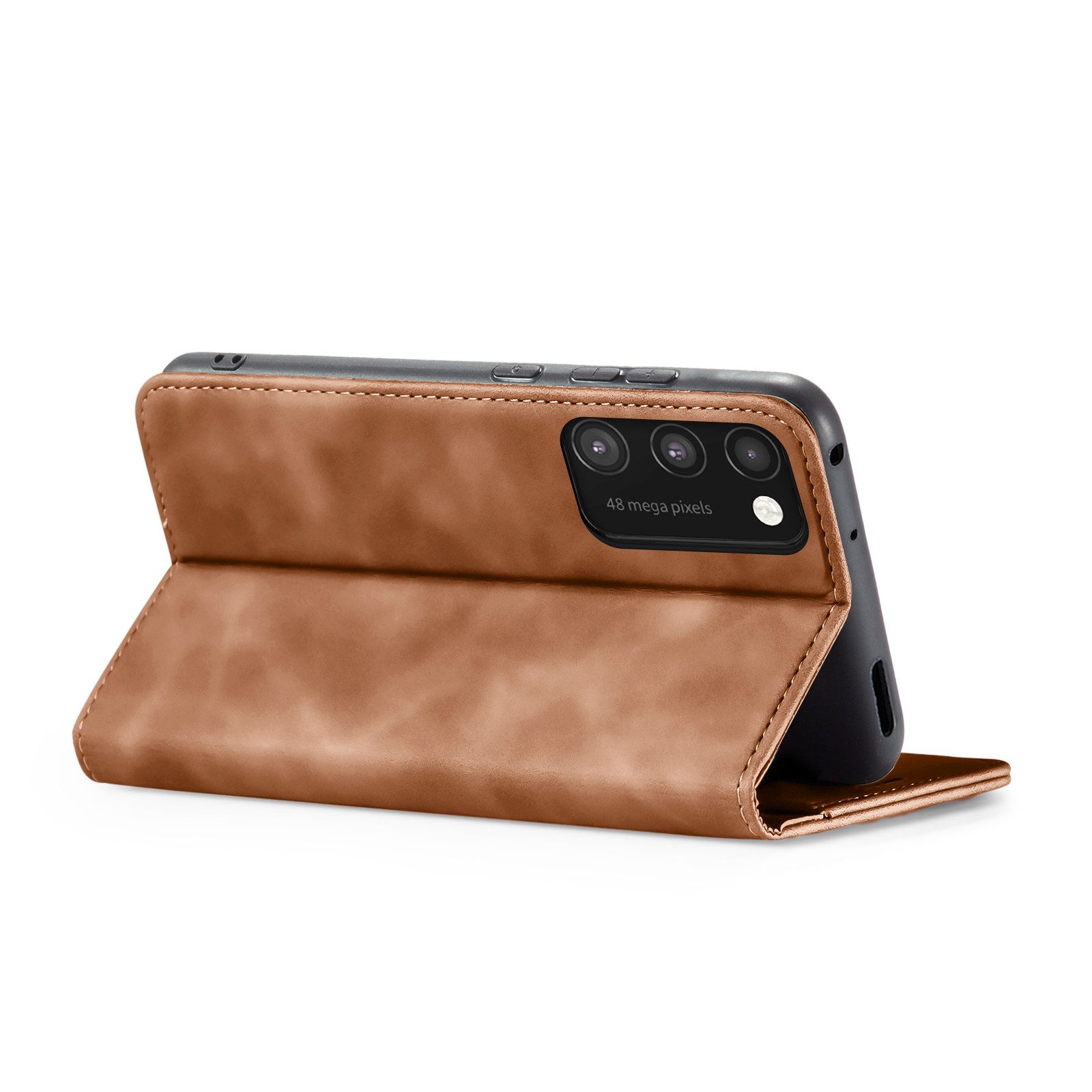 Tec-Expert Handyhülle Tasche Hülle für Samsung Galaxy A41 6.1 Zoll, 6.1, Cover Klapphülle Case mit Kartenfach Fliphülle aufstellbar