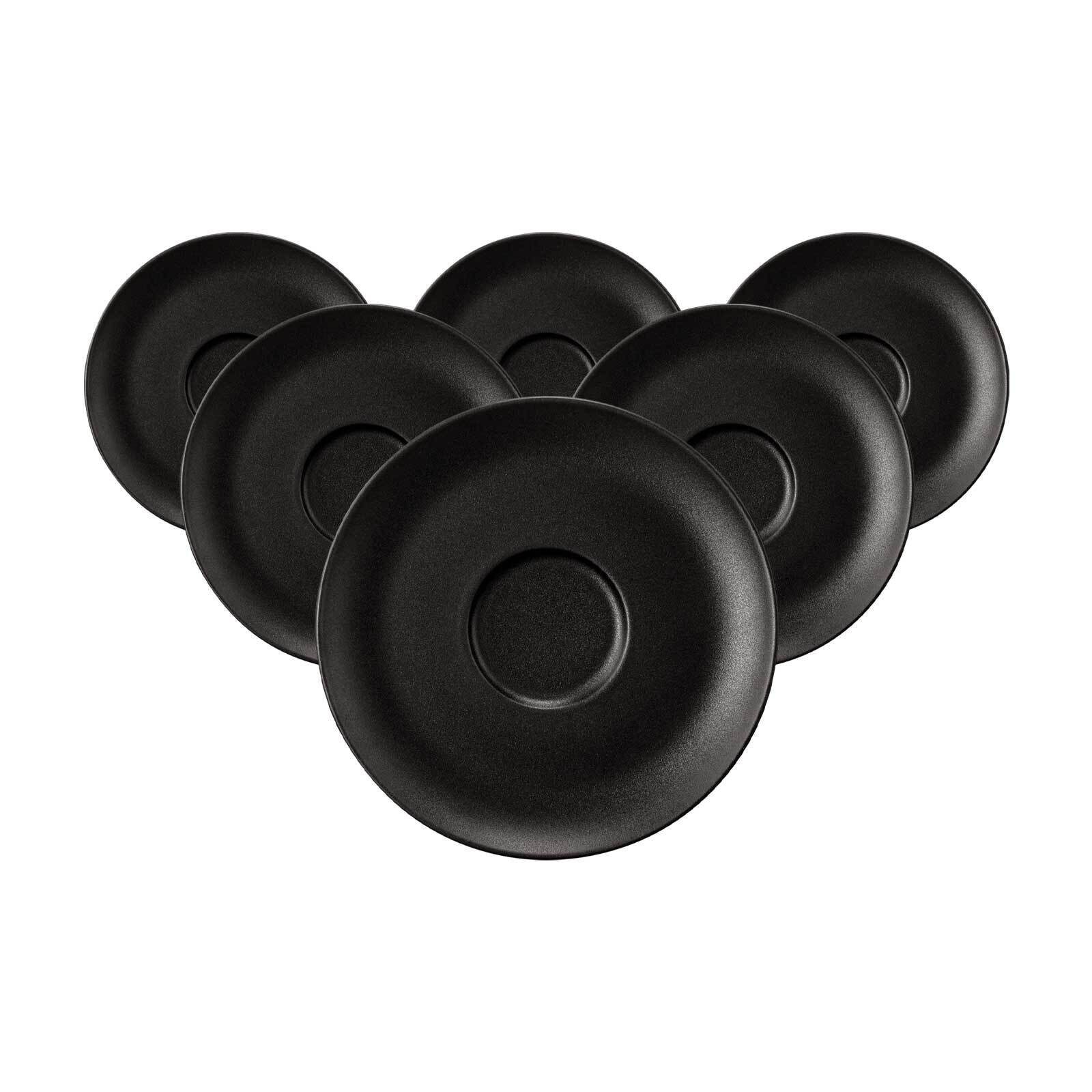 Seltmann Weiden Untertasse Liberty Velvet Black Kombiuntertassen ø 16,1 cm, (6 St)