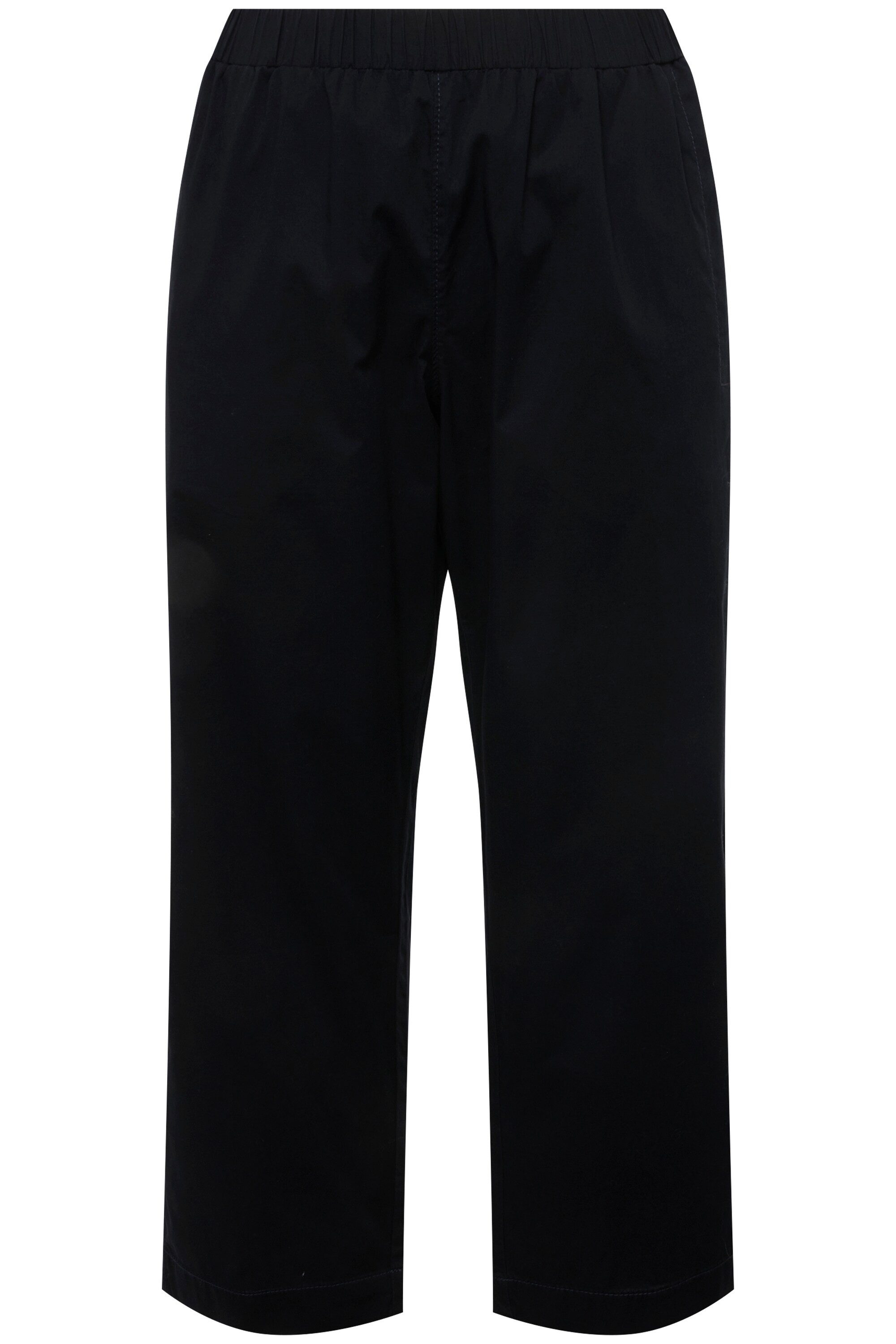 Ulla Popken Chinohose 7/8-Chinohose Ruby Elastikbund weites gerades Bein günstig online kaufen