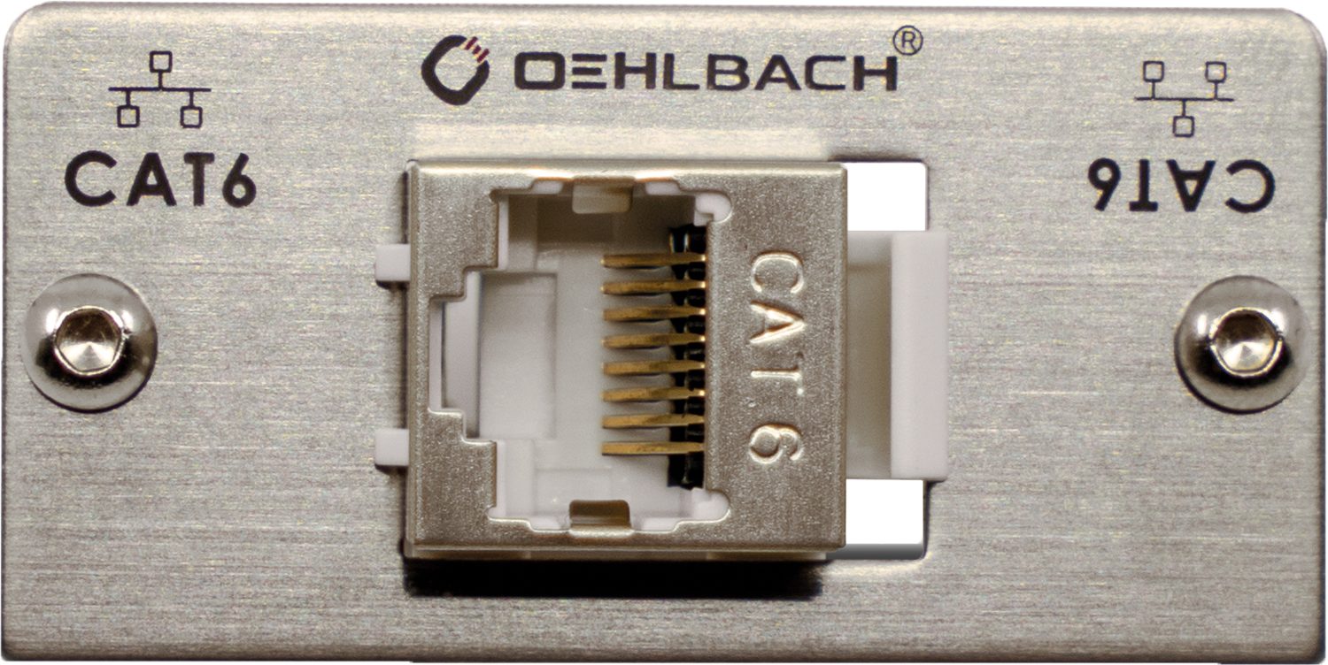 Oehlbach MMT-G Cat 6 CAT 6 Multimedia Einsatz mit Genderchanger LAN-Kabel