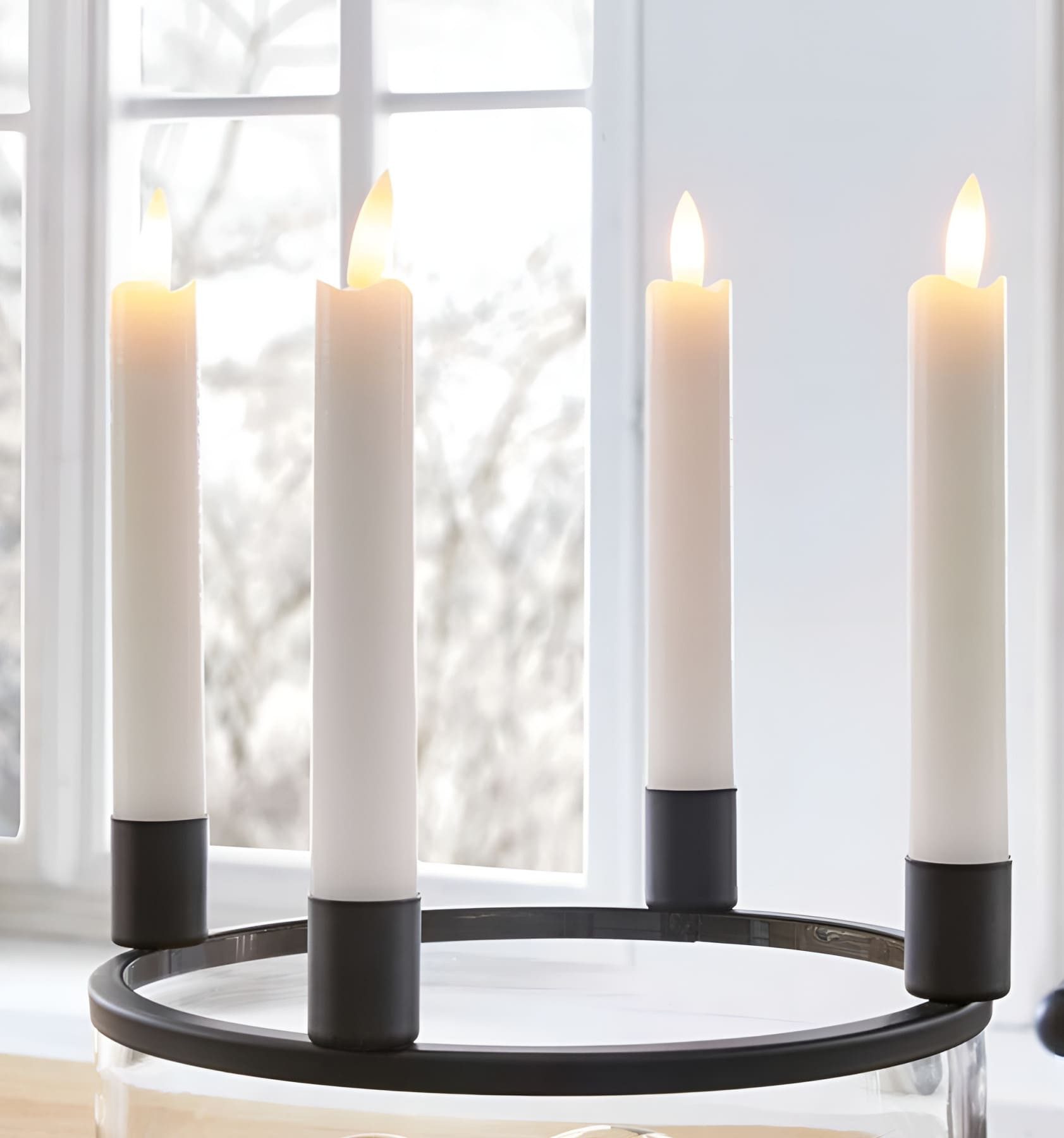 Dekoleidenschaft LED-Kerze "Classical" Timer, elektrische Kerzen flackernd, günstig online kaufen