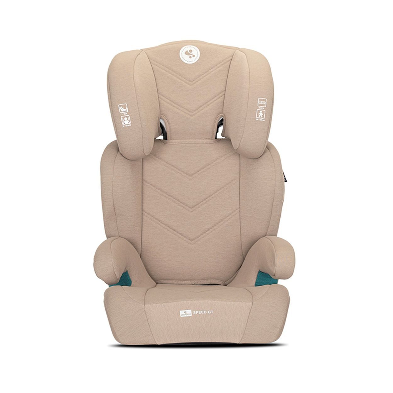LORELLI Kindersitzerhöhung Speed GT Isofix (100-150cm), ab: 3, bis: 12, Gruppe 2/3, Kopfstütze, Polyester, höhenverstellbar, Bezug wählbar – Bild 3 von 5
