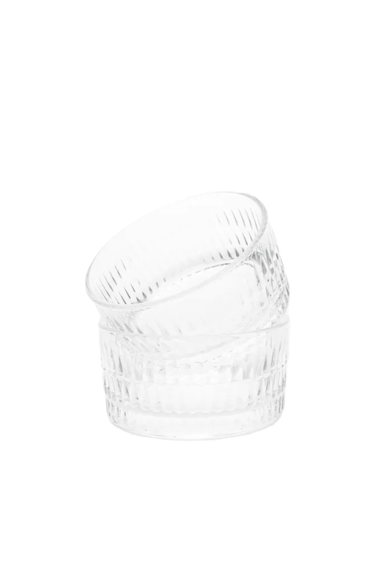 Pasabahce Dessertschale Rain 6er set aus Glas, quadratische Snackschalen, Dessertschale, (6-tlg)
