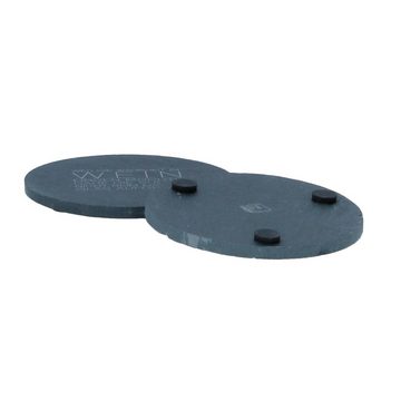 Platzset, räder Dining Schieferuntersetzer 2er Set Wer die Wahrheit Glasuntersetzer 10 cm schwarz, Räder, (2-St)