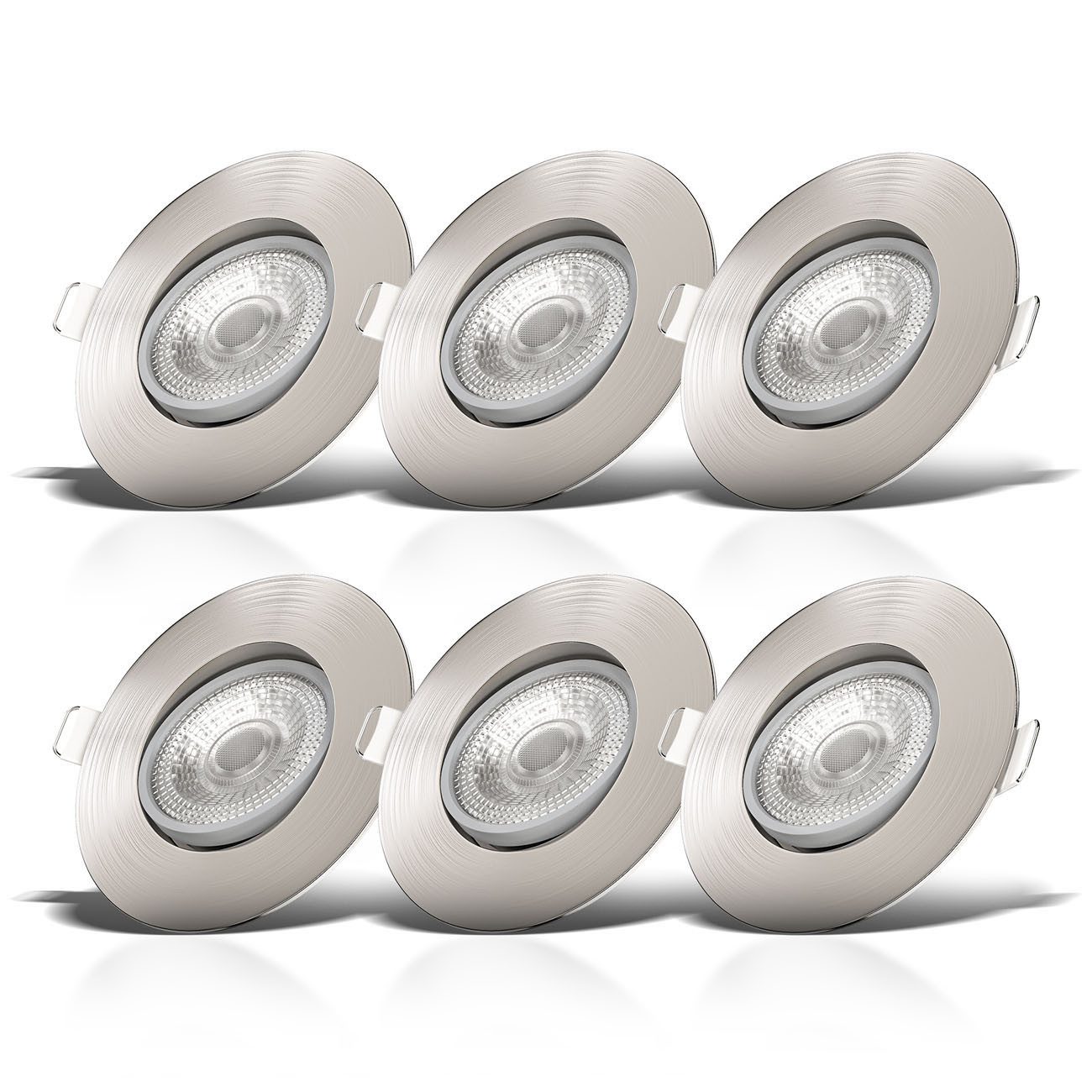 B.K.Licht LED Einbaustrahler SET Einbauleuchten 90mm günstig online kaufen