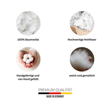 Baumwollkissen Qualitätskissen, 100% Baumwollkissen, hergestellt in Deutschland, Heimtex
