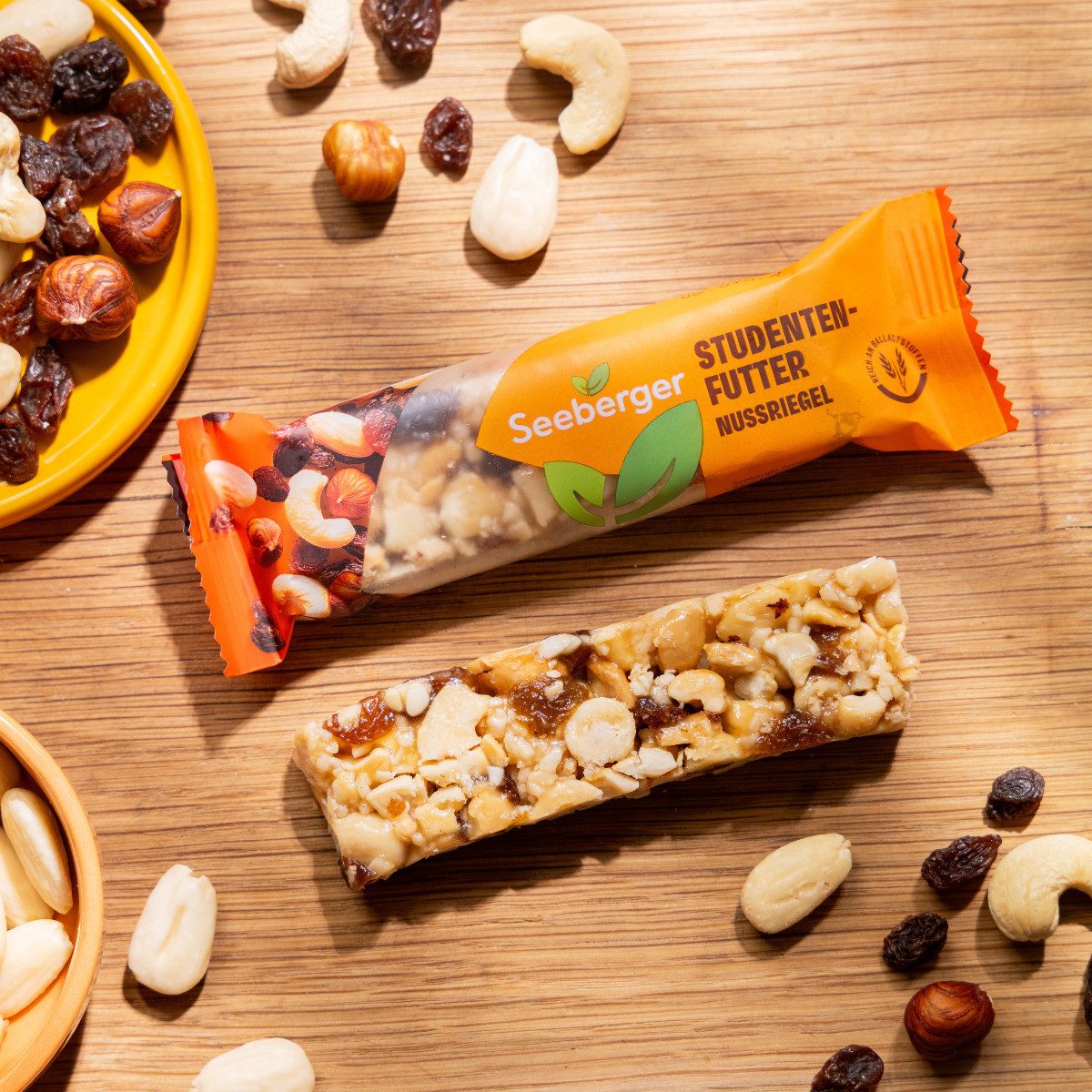 Seeberger Snacks Nüsse Seeberger Nussriegel Studentenfutter Multipack – 15 × 35 g, gesunder E, 15 x 35 g, 1 St.