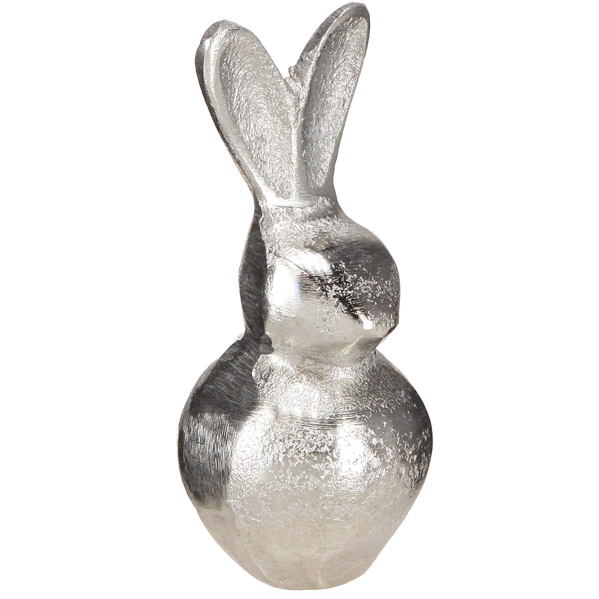 Viana Osterhase Deko-Hase Silber 3er Set – Metall Osterdeko modern und stilvoll