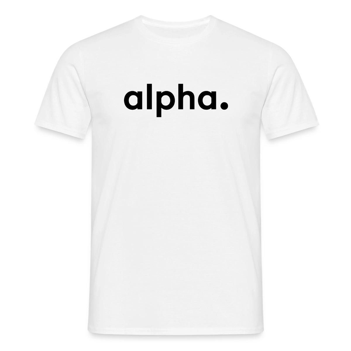T-Shirt Stromberg Firmenschriftzug von Alpha Männer T-Shirt