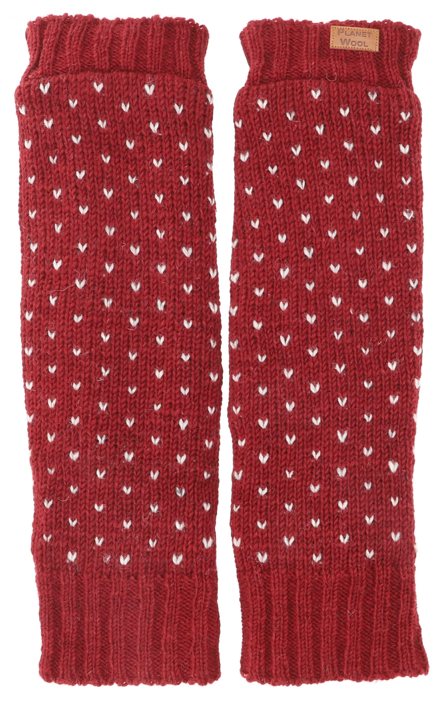 Guru-Shop Haussocken Warme Beinstulpen, Wollstulpen mit Pünktchen,.. günstig online kaufen