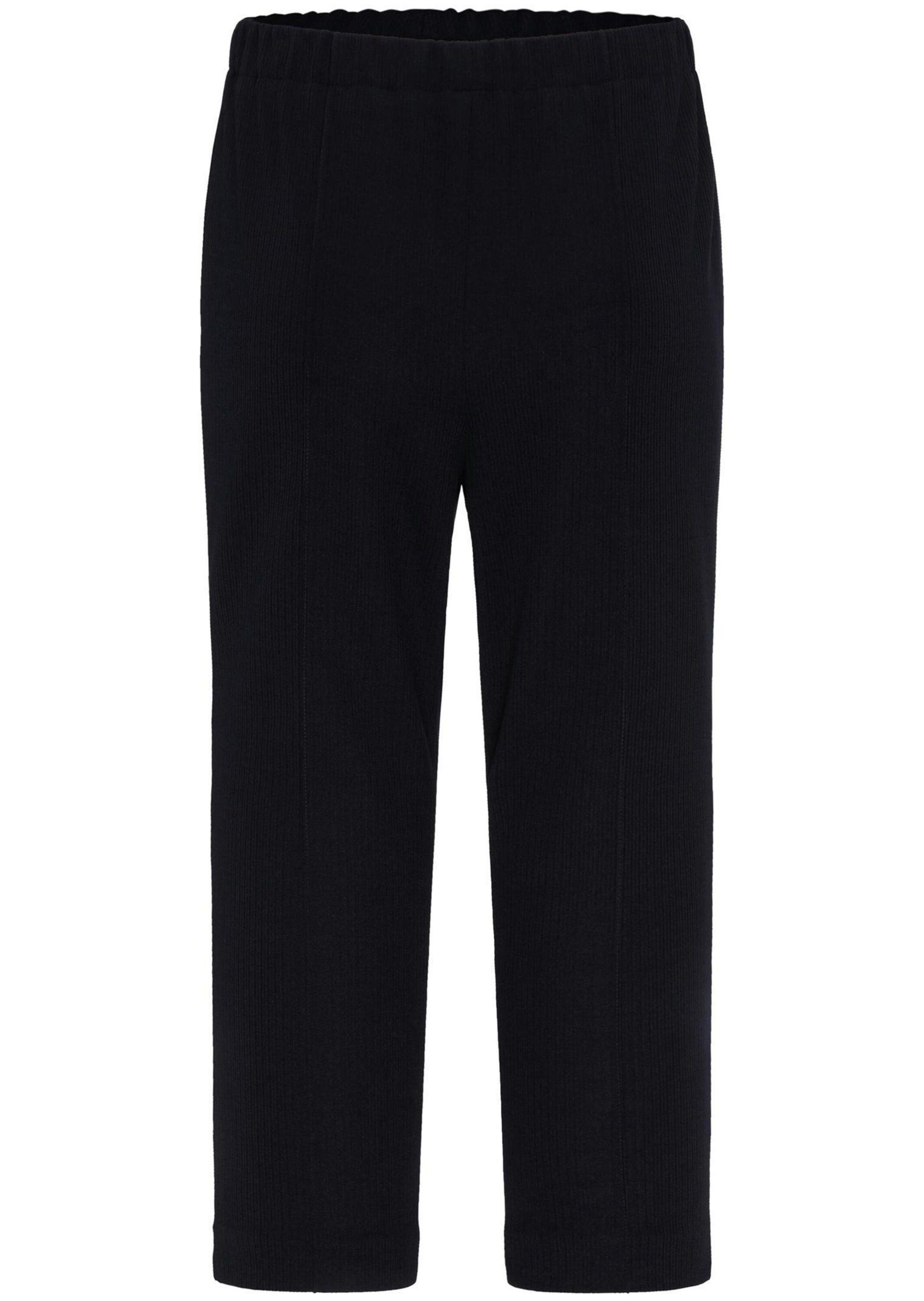 GOLDNER Caprihose Kurzgröße: Sportive 7/8-Hose mit Biesen Stoffhose mit Sch günstig online kaufen