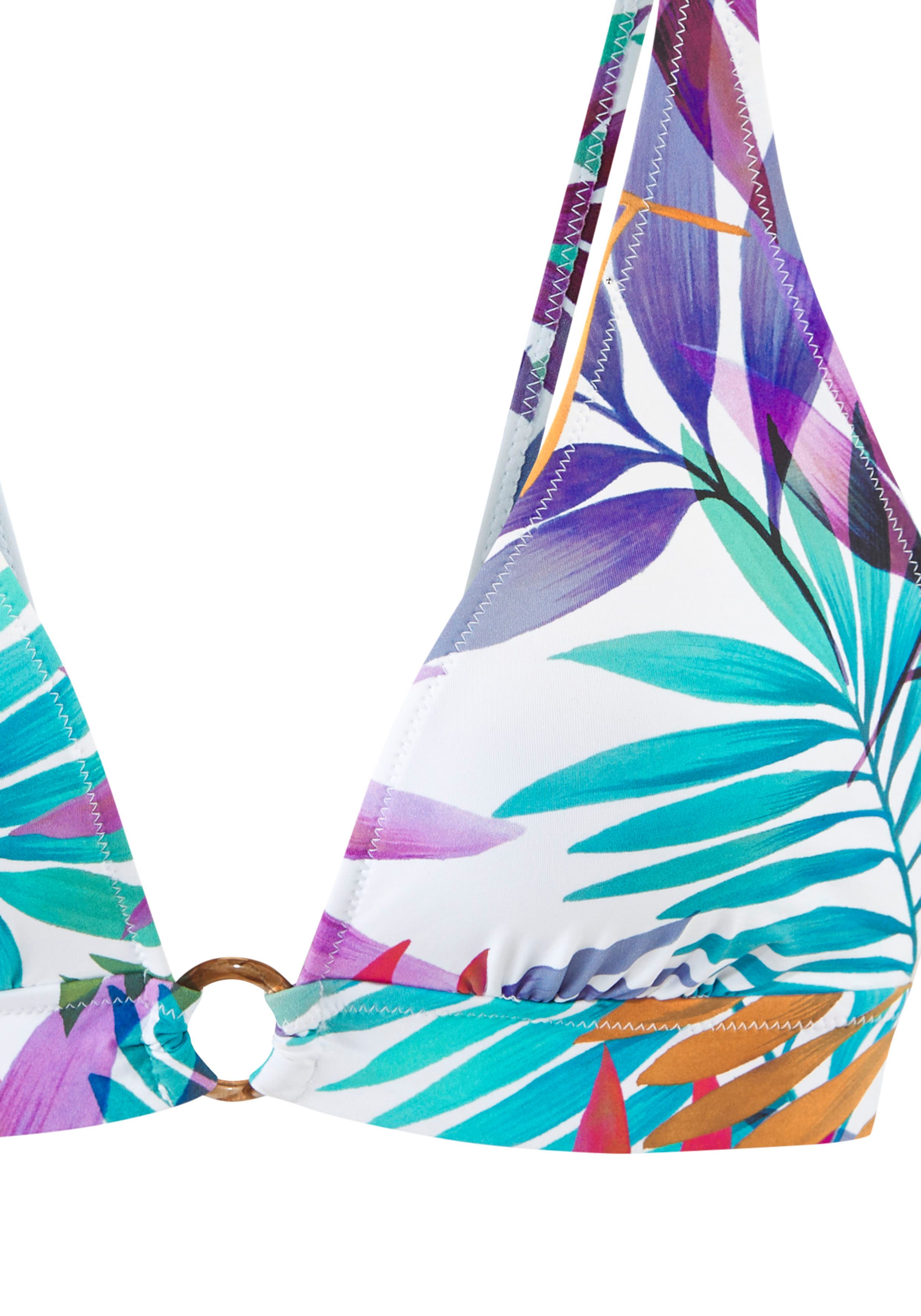 LASCANA Triangel-Bikini mit kleinem goldfarbenem Zierring günstig online kaufen