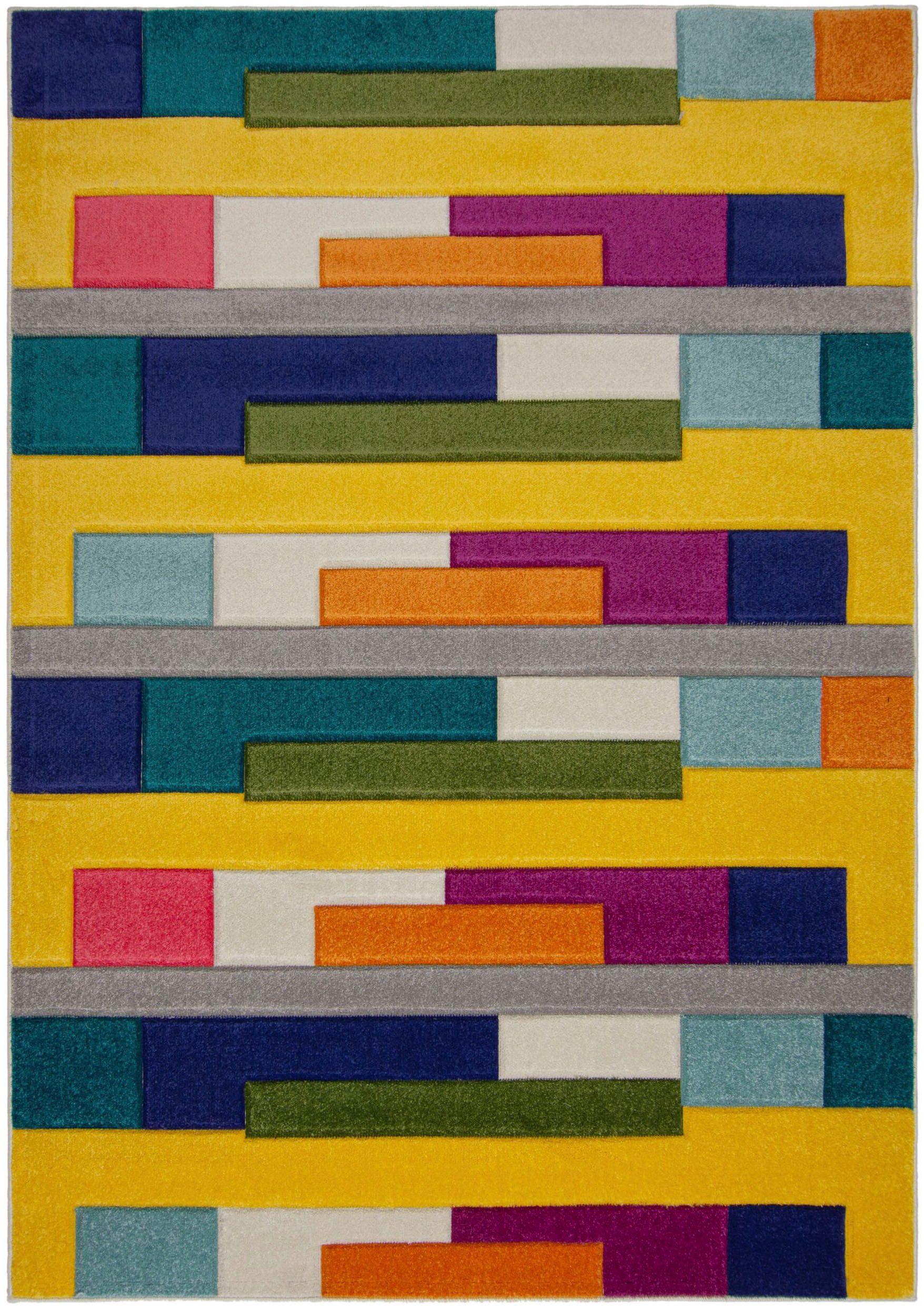 FLAIR RUGS Teppich "Spectrum" rechteckig 8 mm Höhe Handgeschnitzt Teppich günstig online kaufen