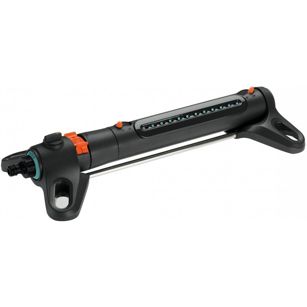 GARDENA Viereckregner 1871032 AquaZoom S Viereckregner grau/orange