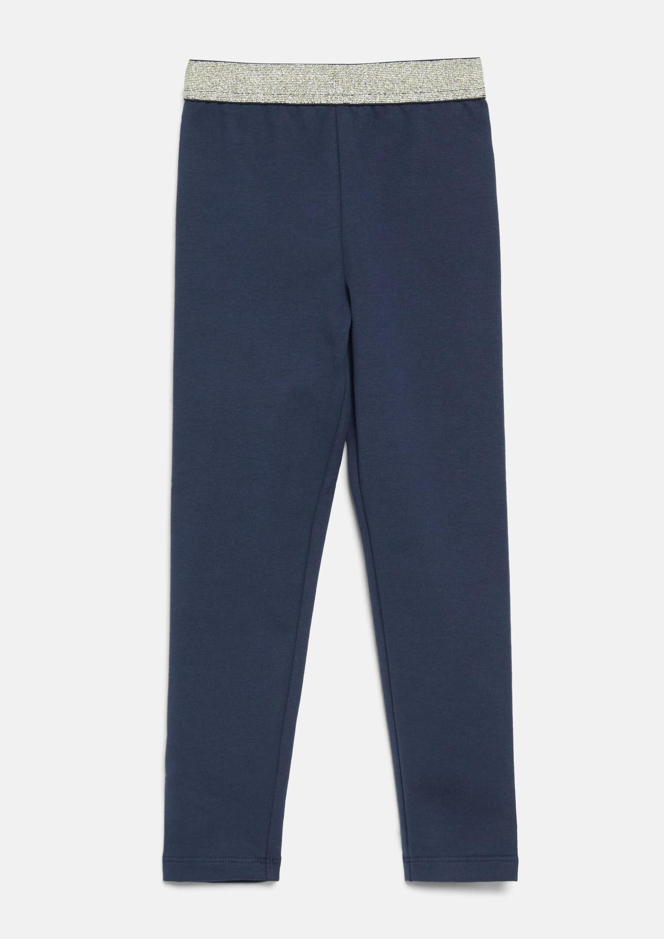 s.Oliver Leggings Leggings Sweat-Leggings mit Glitzerbund