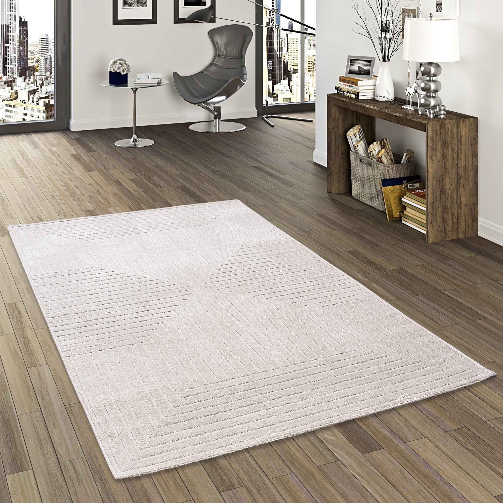 Pergamon Outdoorteppich In & Outdoor Teppich Flachgewebe Classy, Rechteckig, Höhe: 6 mm