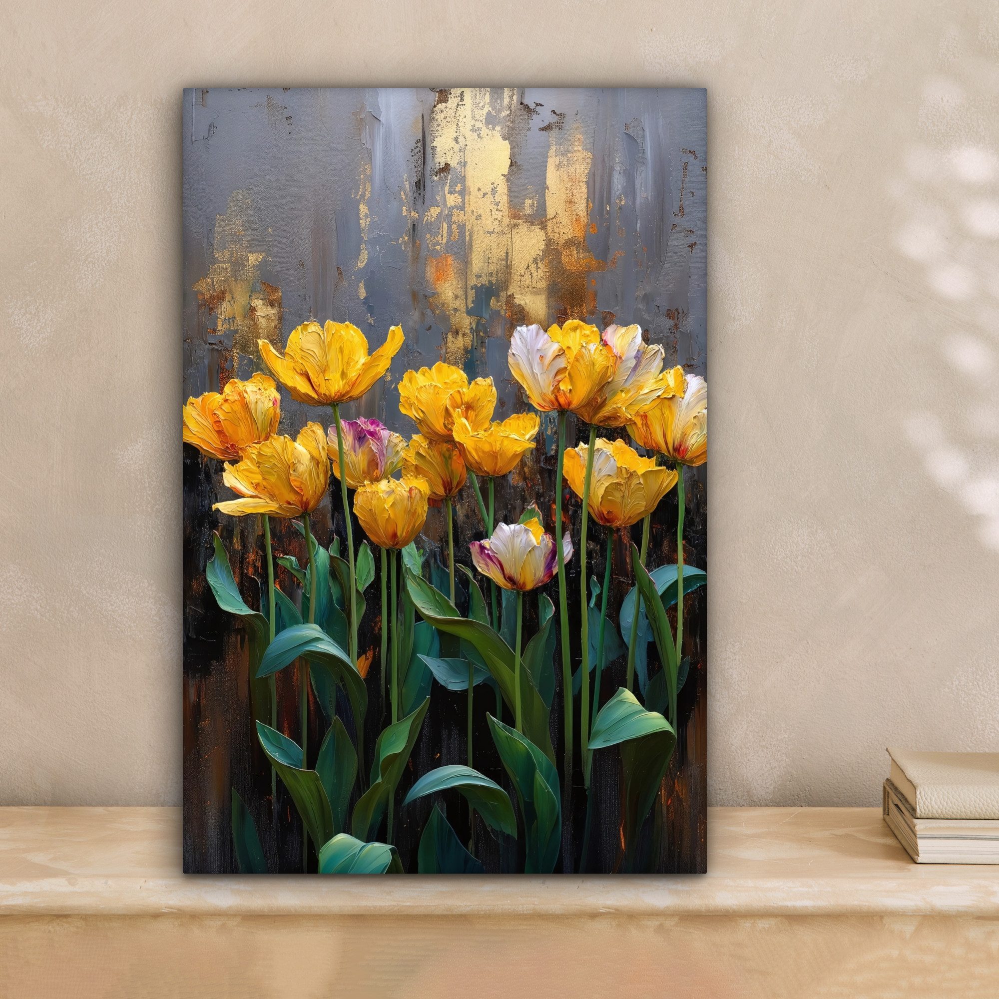 OneMillionCanvasses® Leinwandbild Tulpen - Gelb - günstig online kaufen