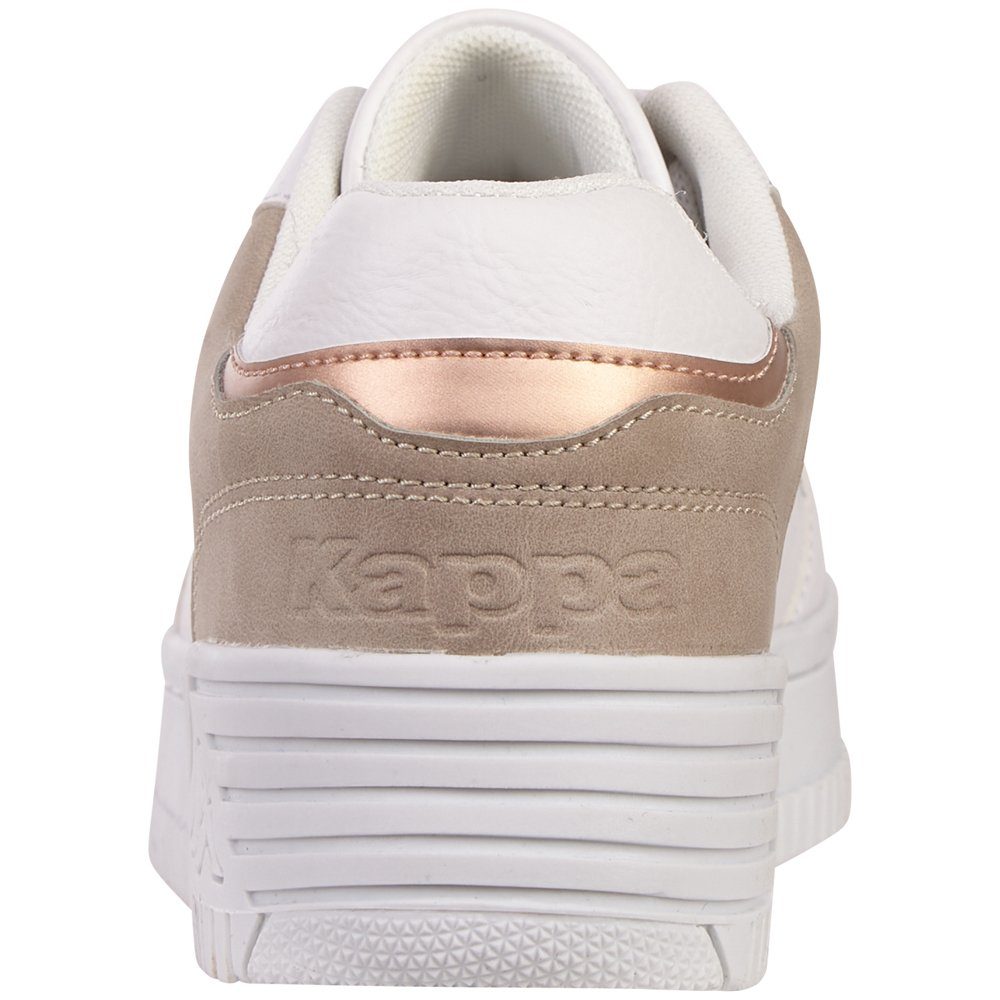 modischen white-offwhite - Sneaker Kappa Glanzdetails mit