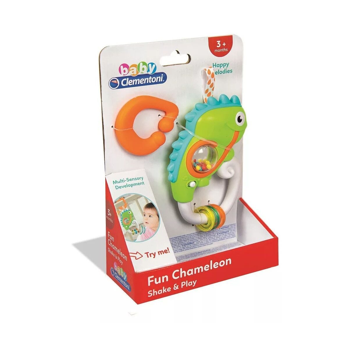 Lernspielzeug Tiere Green Chamäleon Babyrassel Clementoni