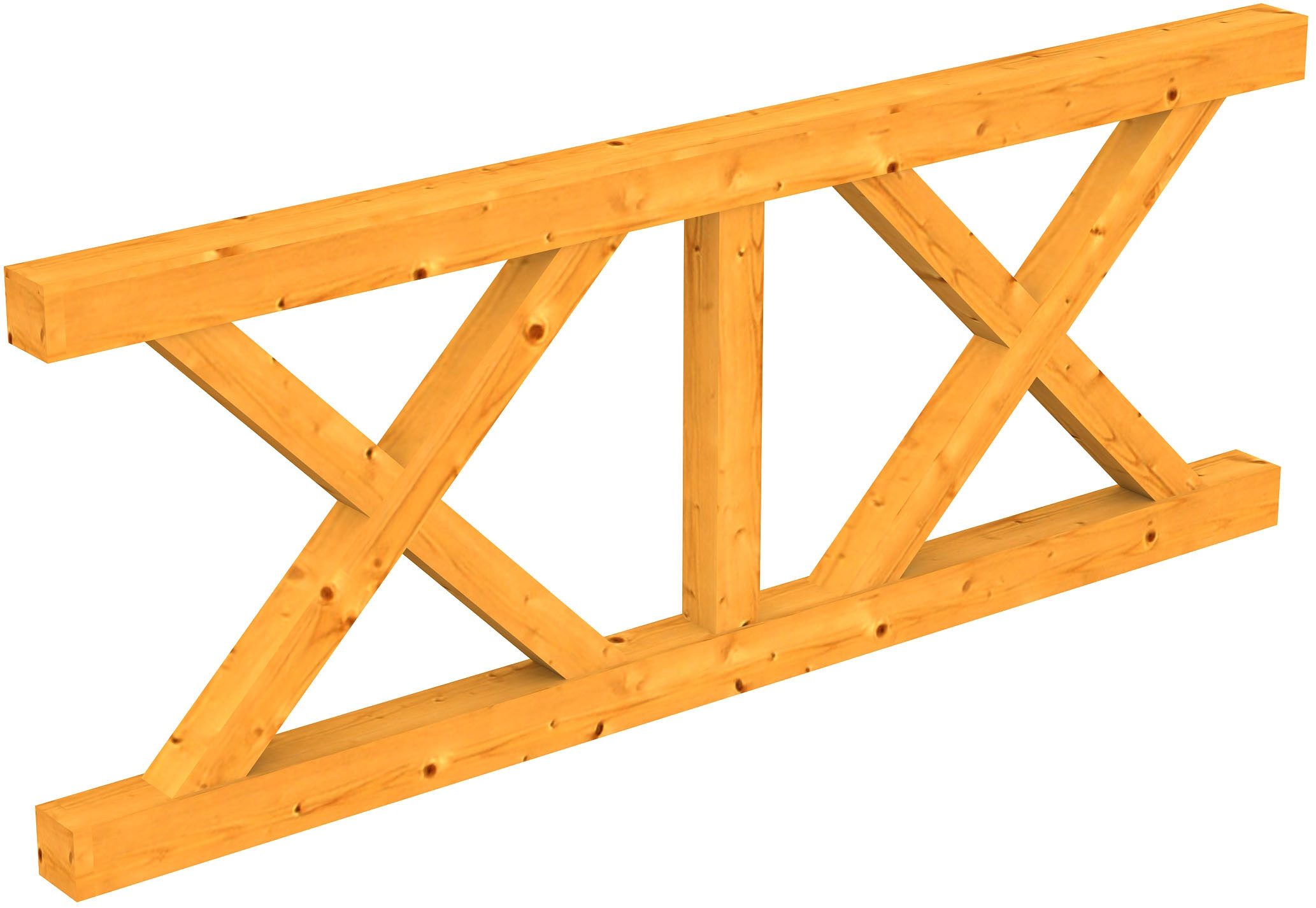 Skanholz Балюстрады Andreaskreuz, 220 cm Длина, 84 cm Höhe, für die Front