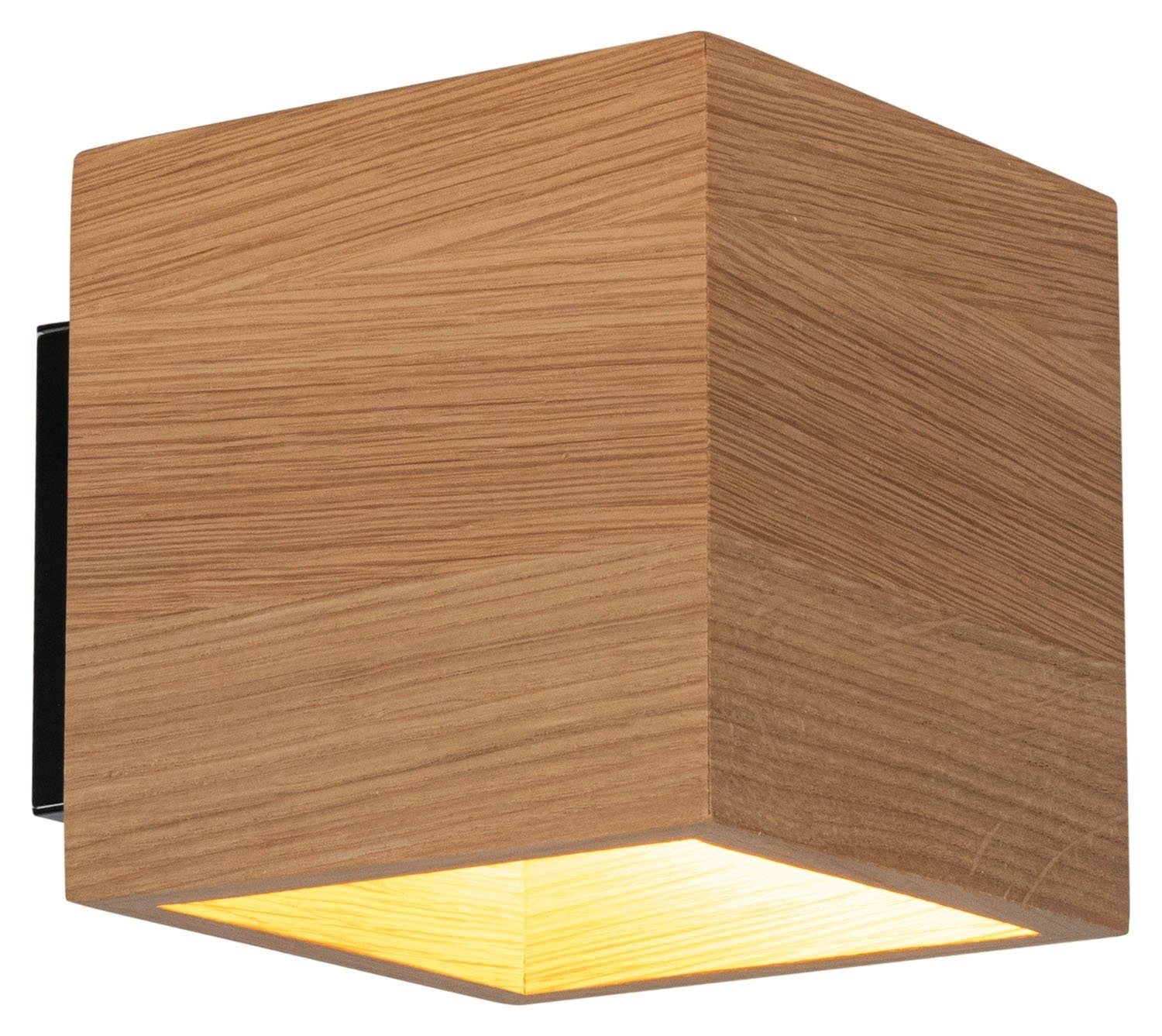 SPOT Light Wandleuchte BARIS, ohne 1-flammig, Holz, Metall, Braun, Leuchtmittel 11 11 cm, x