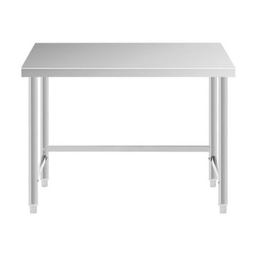 Royal Catering Arbeitstisch Gastro Edelstahl Arbeitstisch Edelstahltisch Zerlegetisch 120 x 70 cm