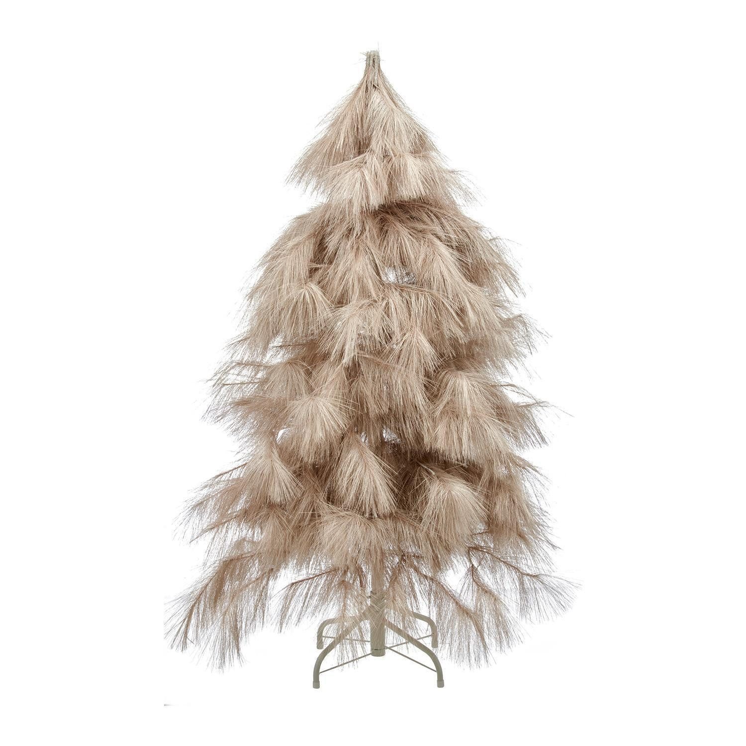 Gasper Künstlicher Weihnachtsbaum LURO, Ø 70 x H 120 cm, Champagner, Kunststoff, mit Metallfuß