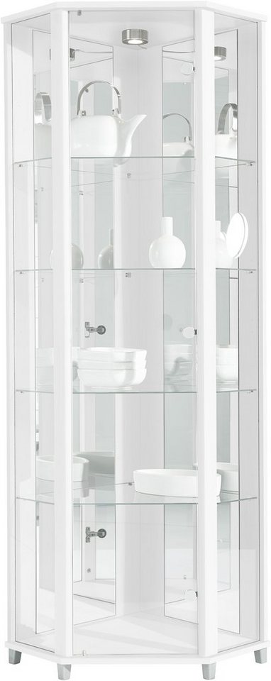 Eckvitine Landhaus Glas Kaufen - Vitrine Nala Vitrinen Schranke Regale