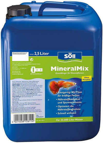 SÖLL Aquarien-Substrat Söll MineralMix Aqua 2500 ml für 25000 L Aquariendünger