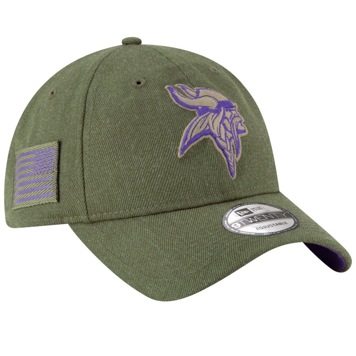 New Era Baseball Cap 9Twenty Strapback NFL Salute to Service Minnesota Vikings